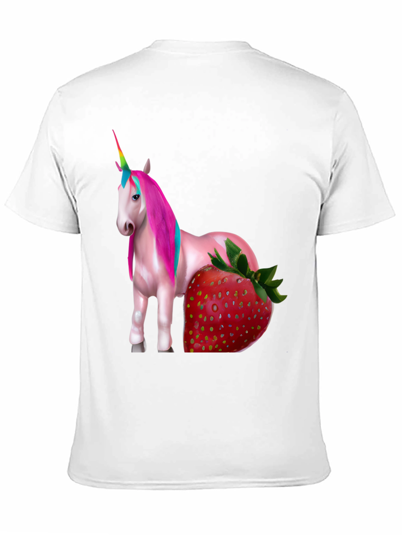 Unicorn Strawberry Graphic T-Shirt