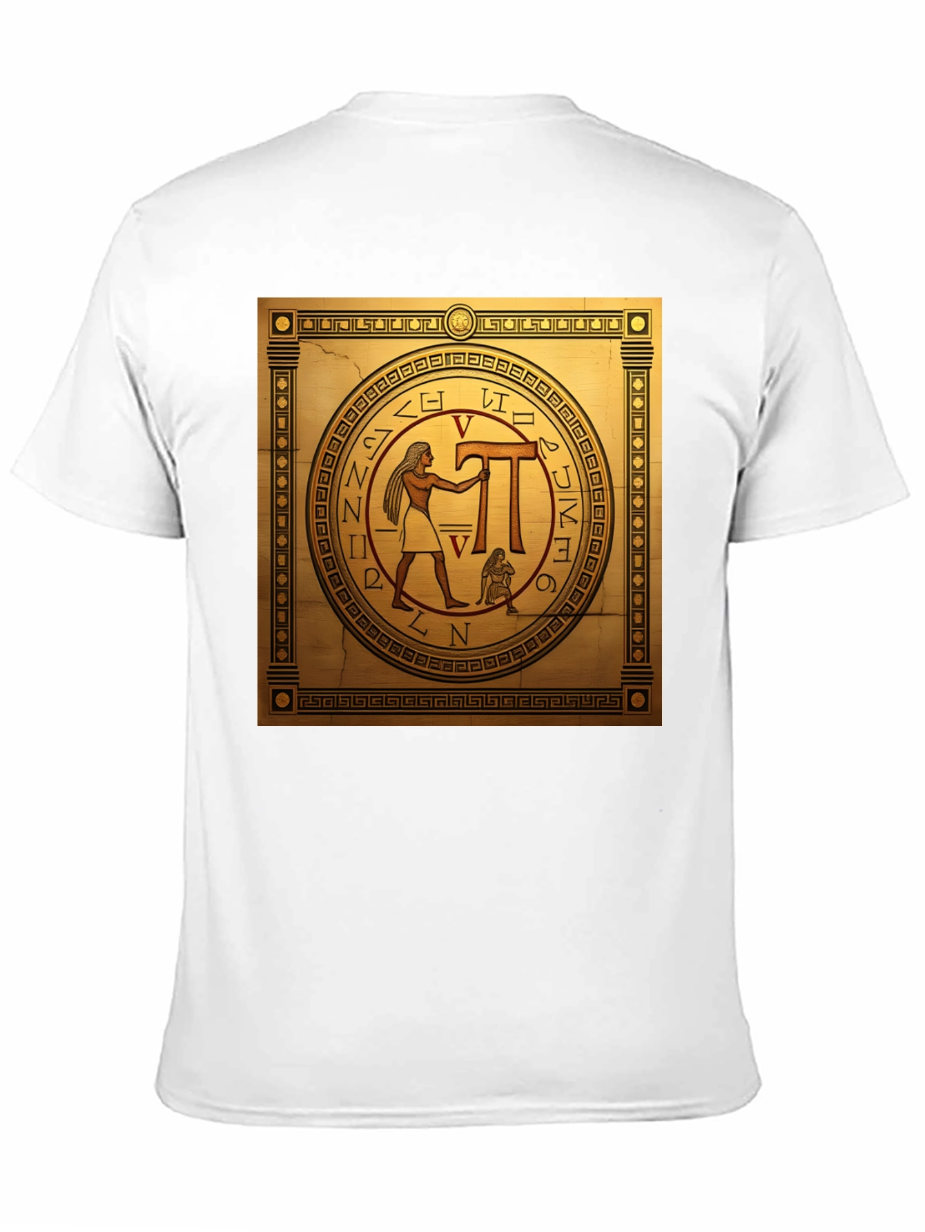 Egyptian T-Shirt - Anubis & Hieroglyphs Design