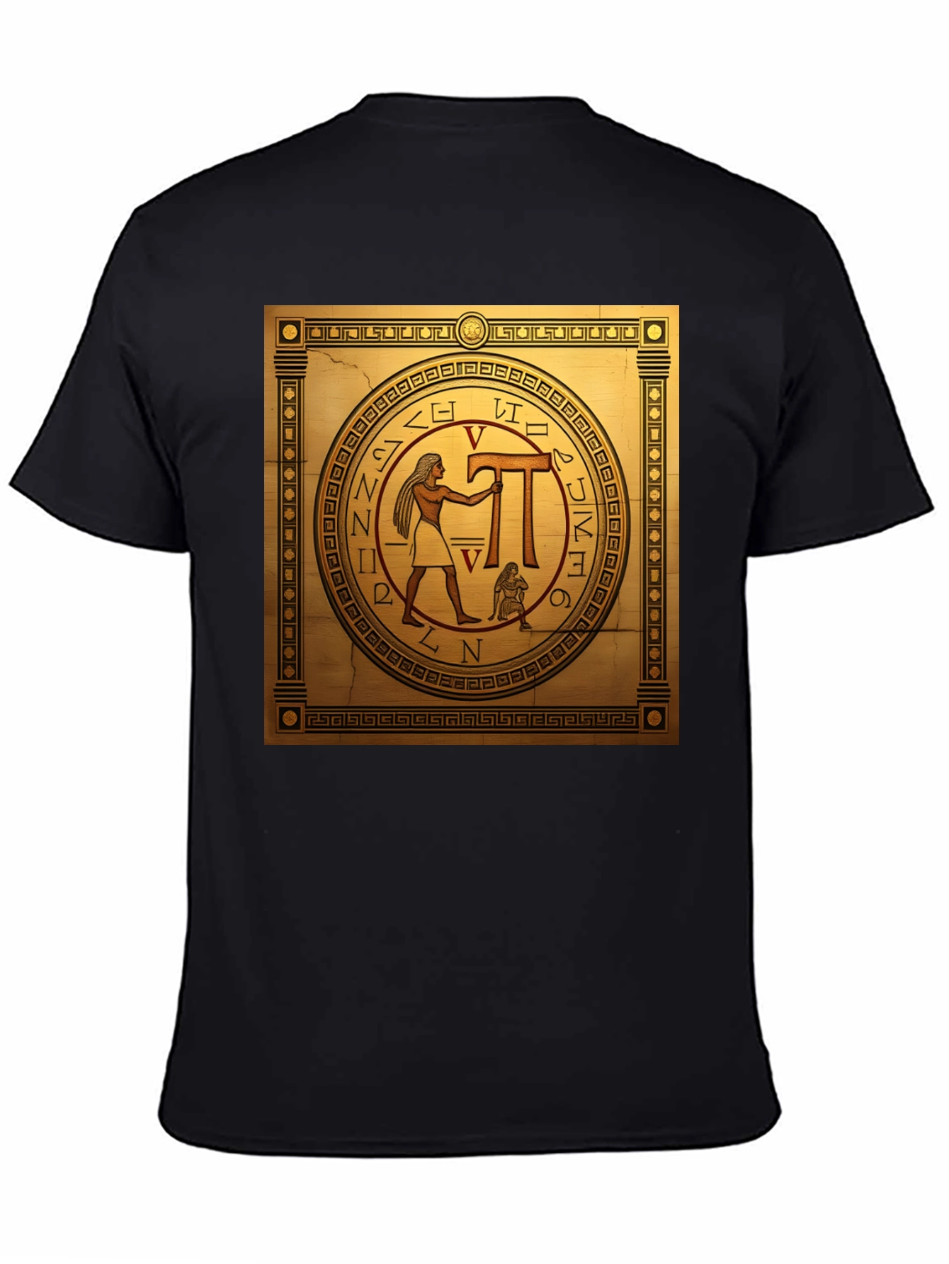 Egyptian T-Shirt - Anubis & Hieroglyphs Design