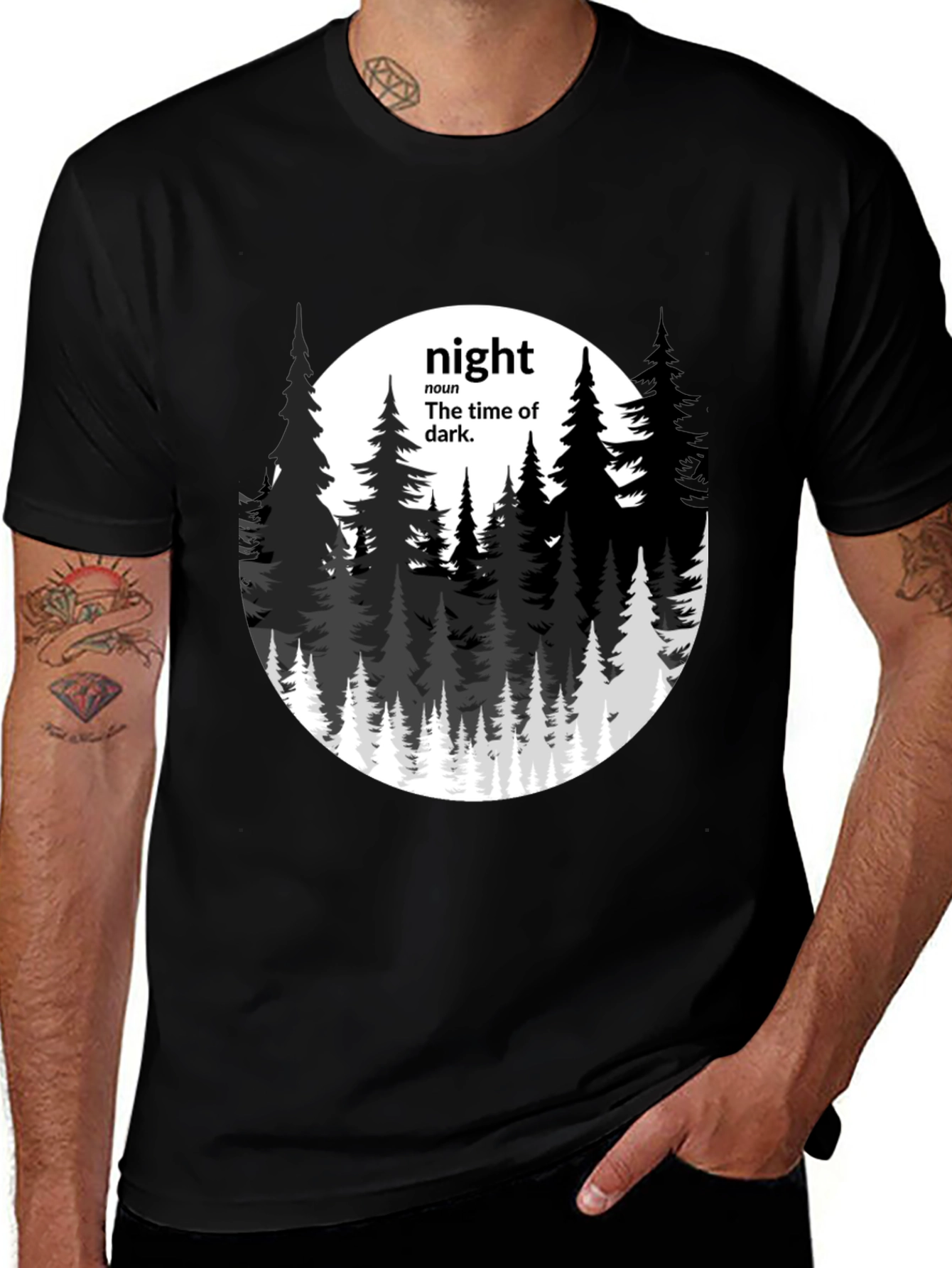 Night Definition Graphic Tee - Mens