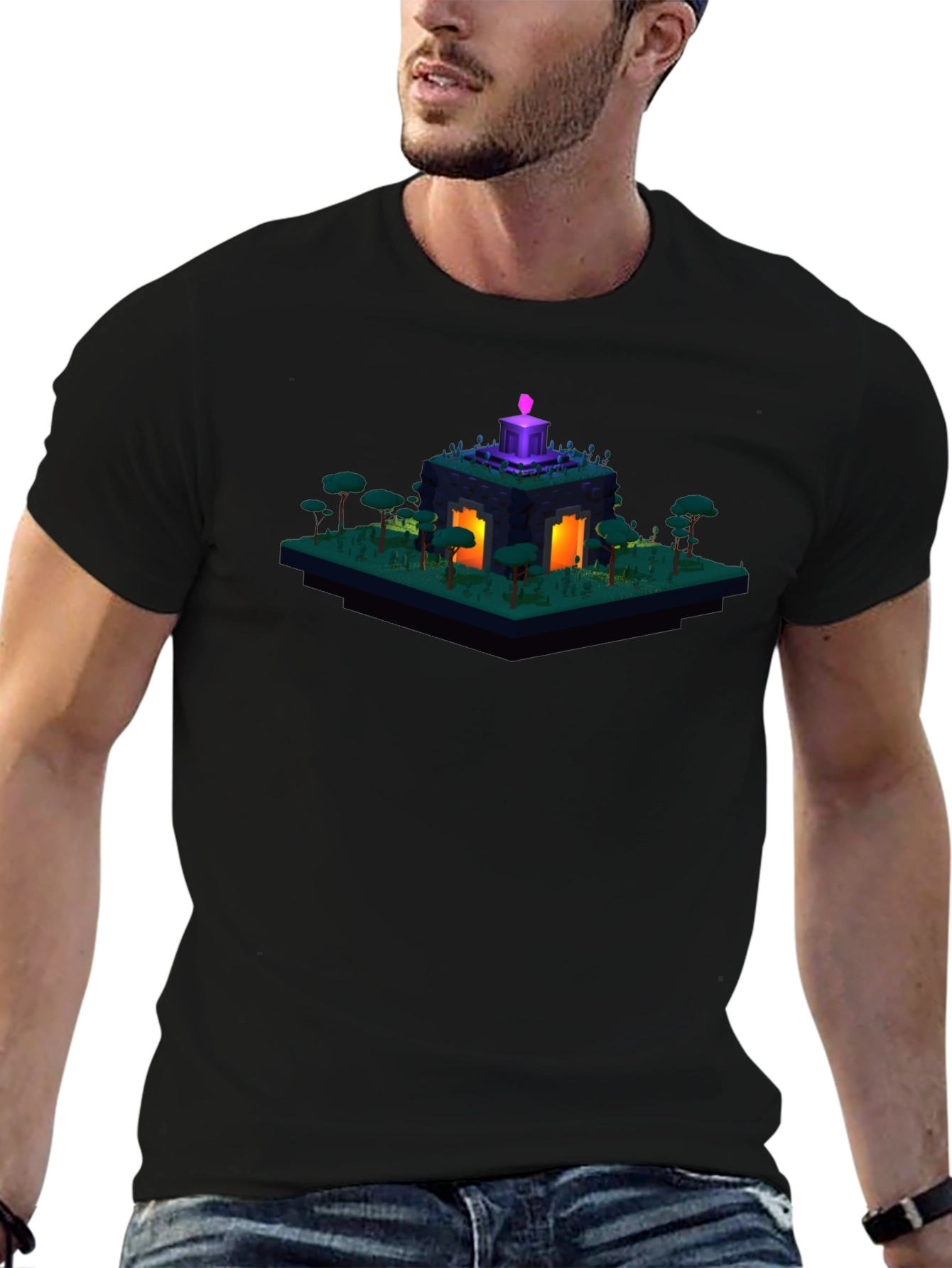 Isometric Game Portal Graphic T-Shirt