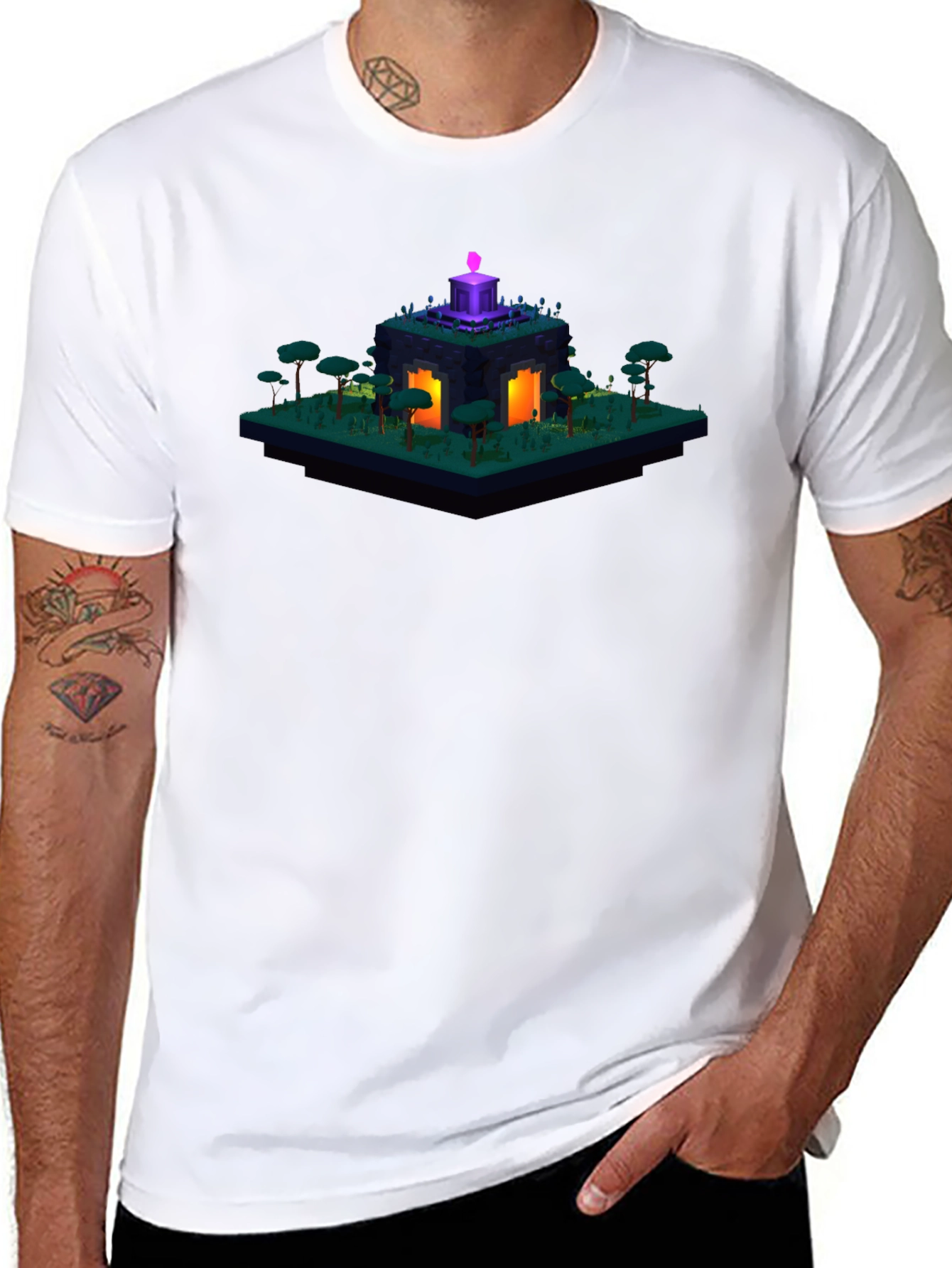 Isometric Game Portal Graphic T-Shirt