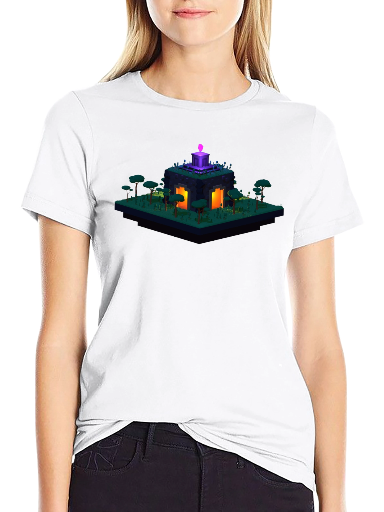 Isometric Game Portal Graphic T-Shirt