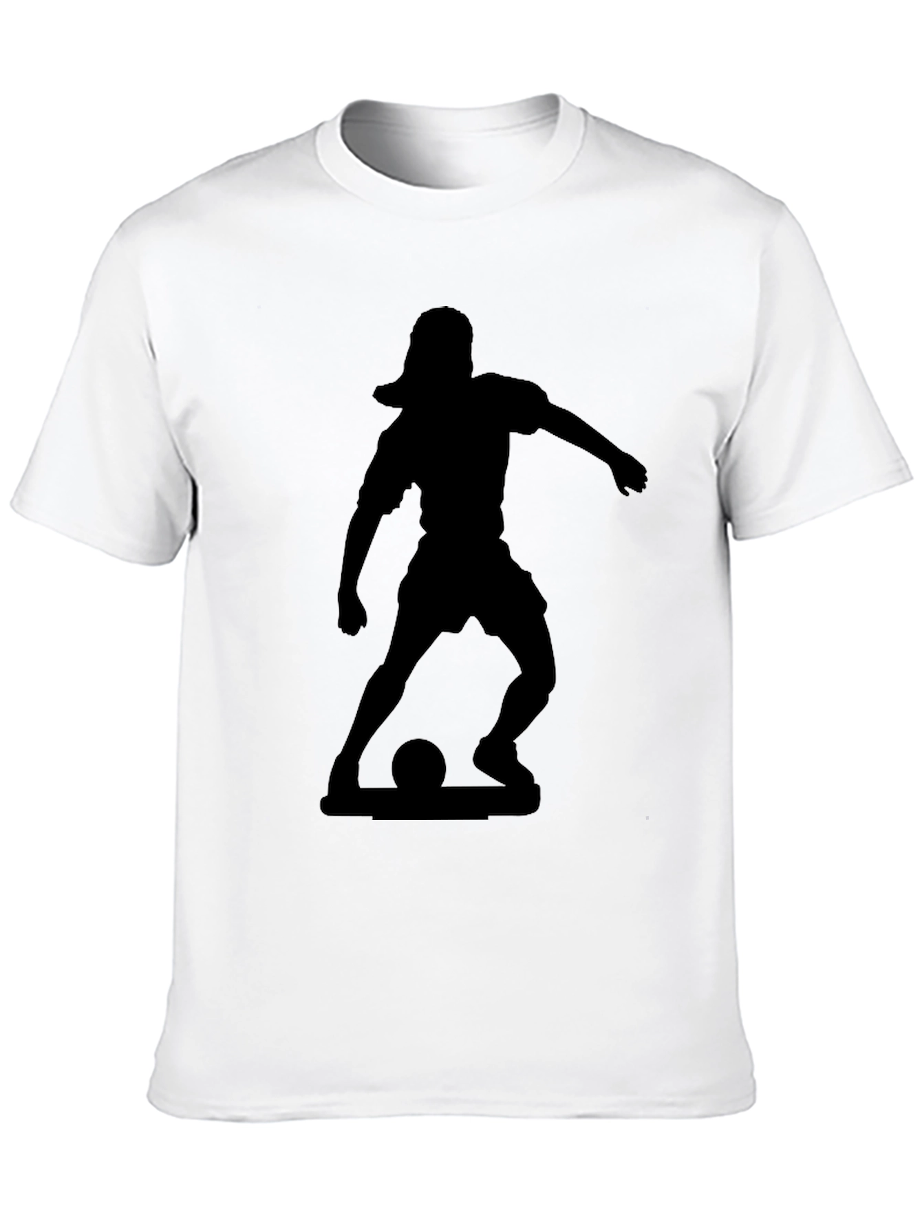 Soccer Silhouette Black T-Shirt
