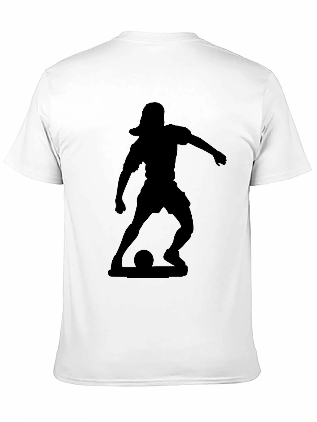 Soccer Silhouette Black T-Shirt