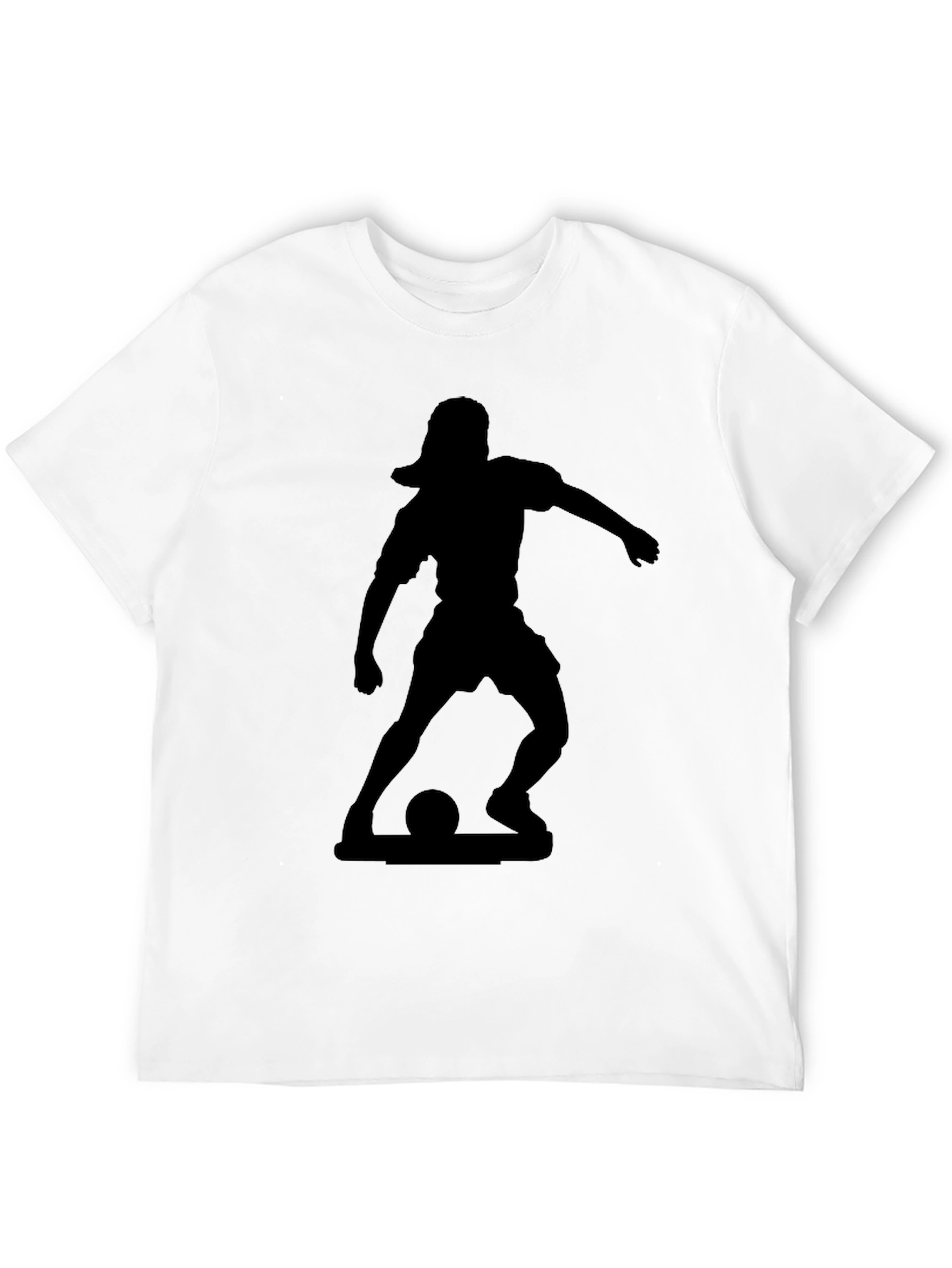Soccer Silhouette Black T-Shirt