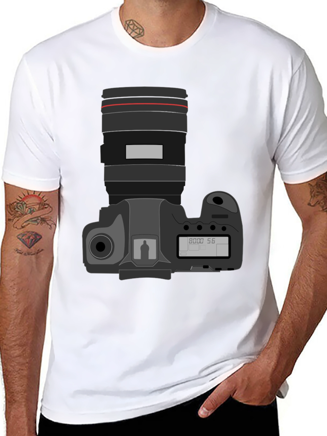 Photographers DSLR Camera T-Shirt - Black