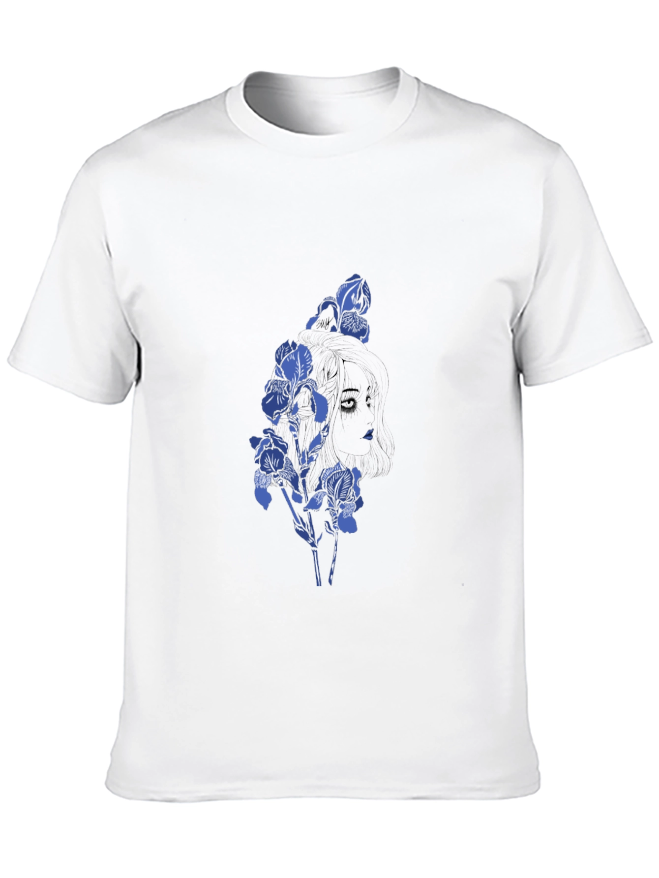 Floral Silhouette Tee - Black Graphic T-Shirt