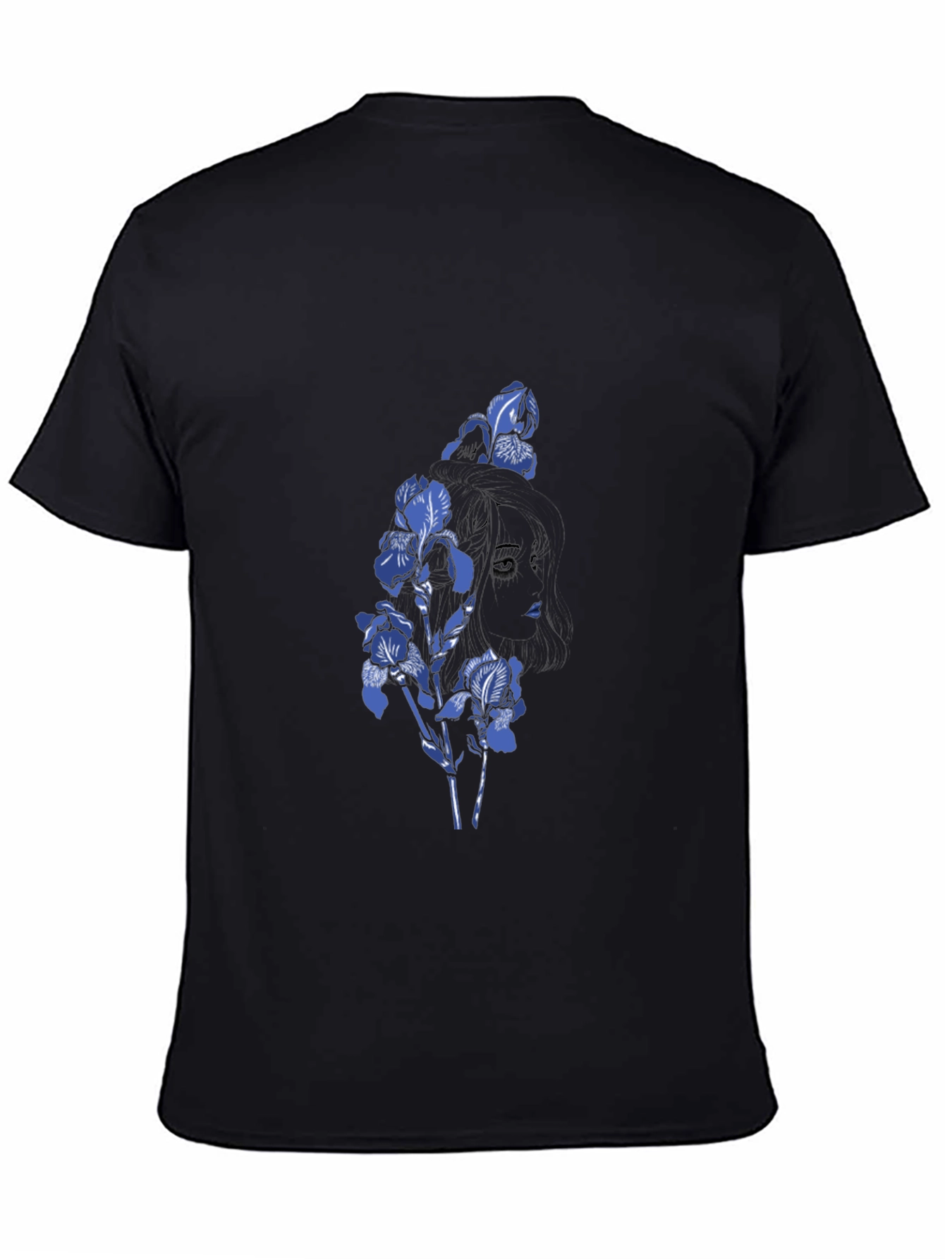 Floral Silhouette Tee - Black Graphic T-Shirt