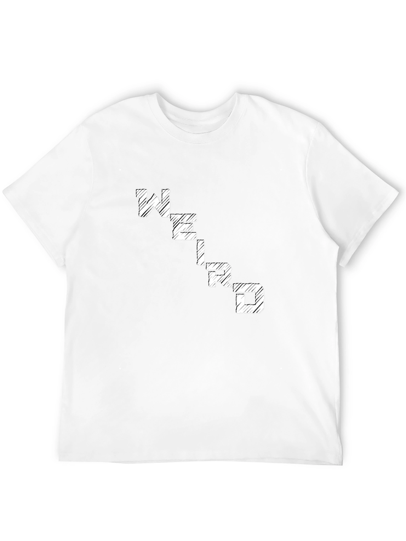 Weird Graphic Tee - Comfortable Black Cotton T-Shirt