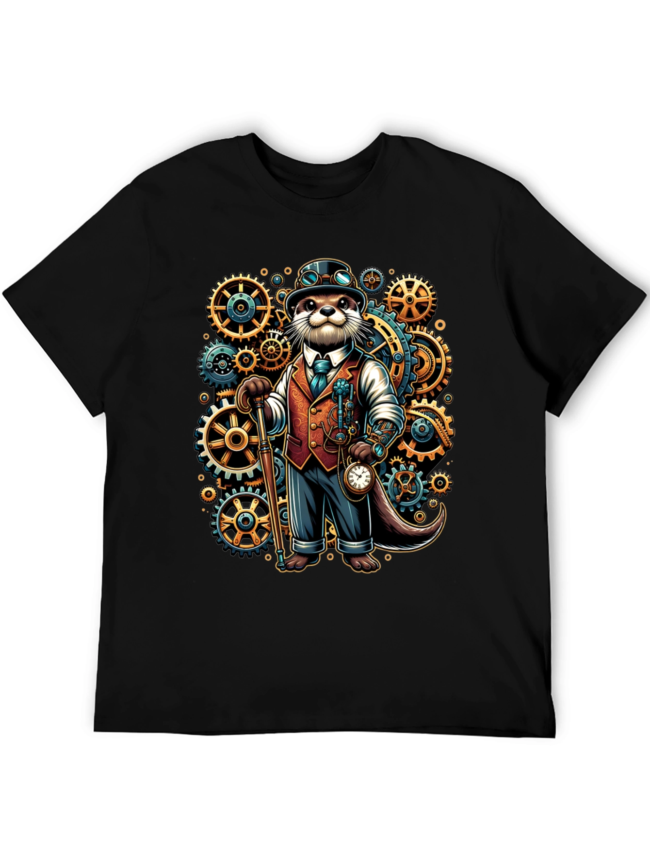 Steampunk Otter Graphic Tee
