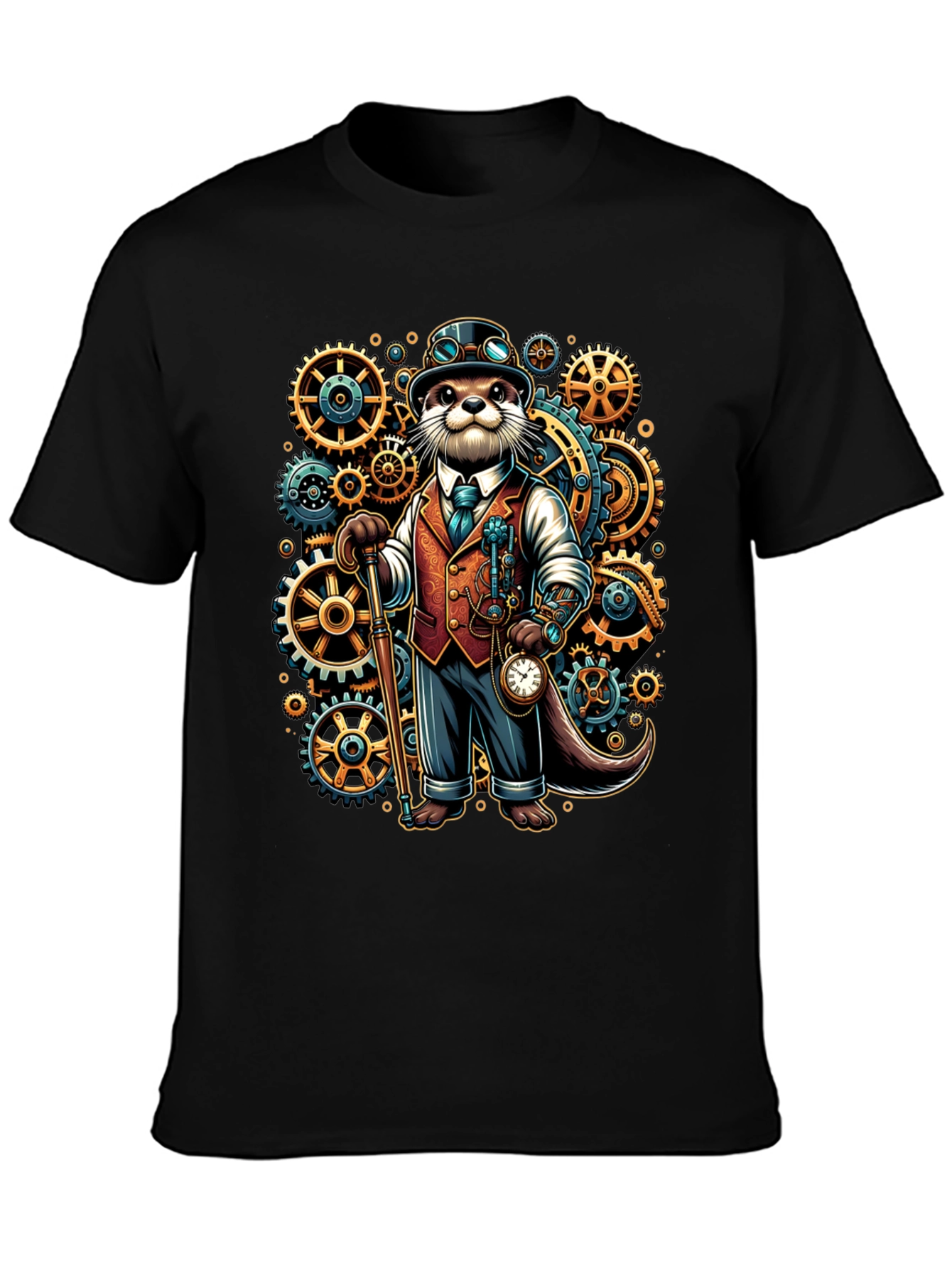 Steampunk Otter Graphic Tee