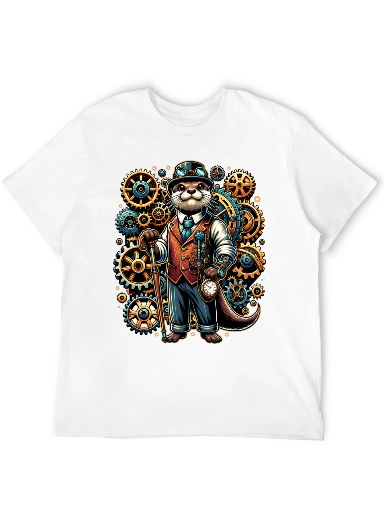 Steampunk Otter Graphic Tee