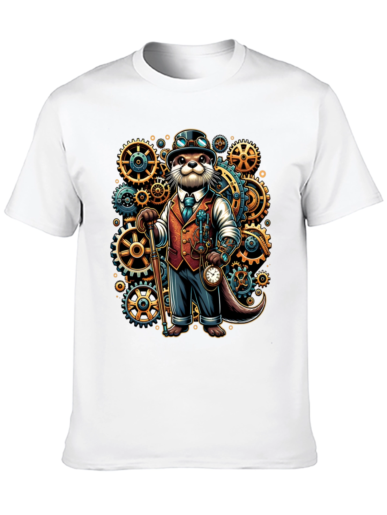 Steampunk Otter Graphic Tee