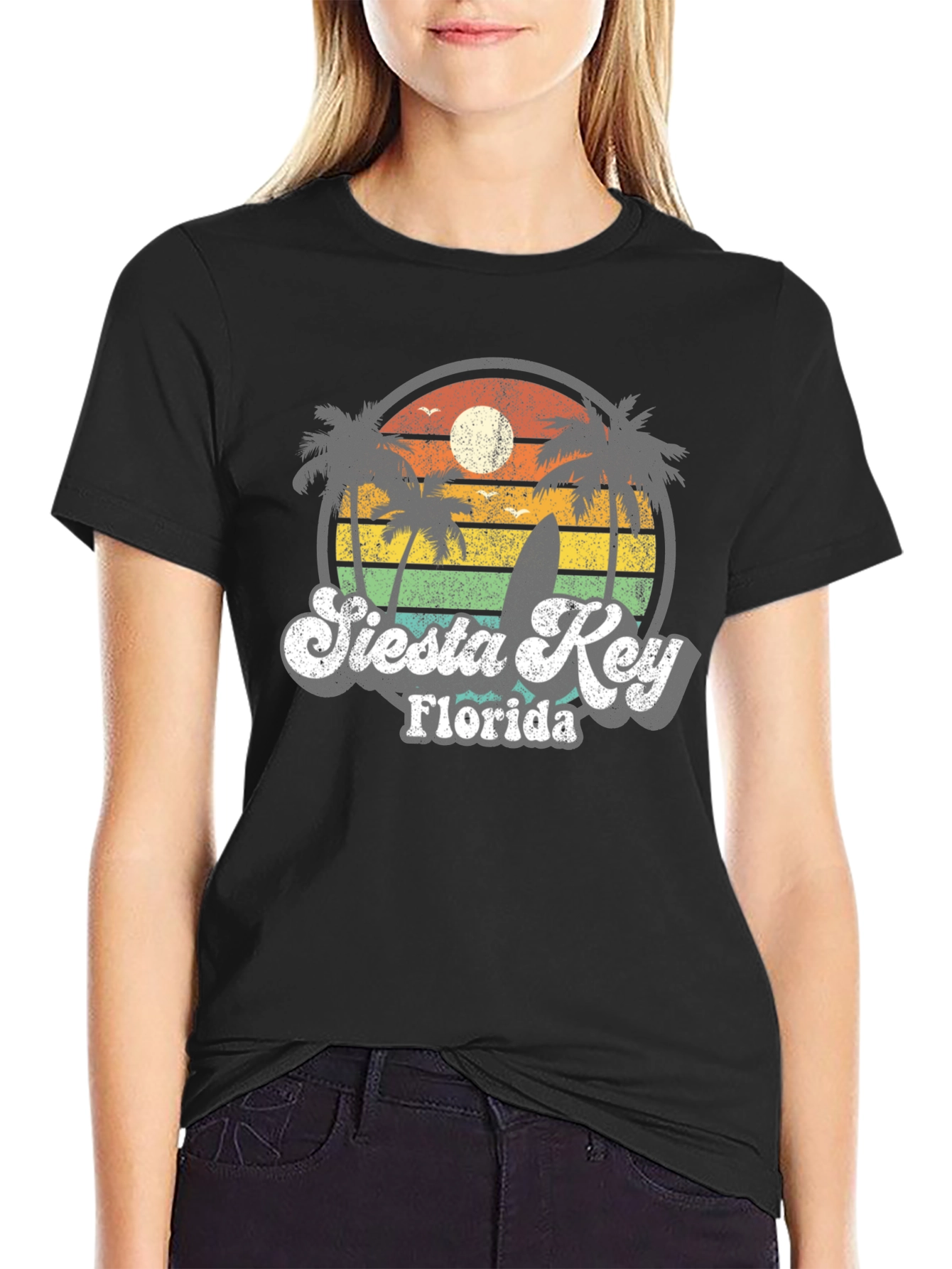 Retro Siesta Key Florida T-Shirt
