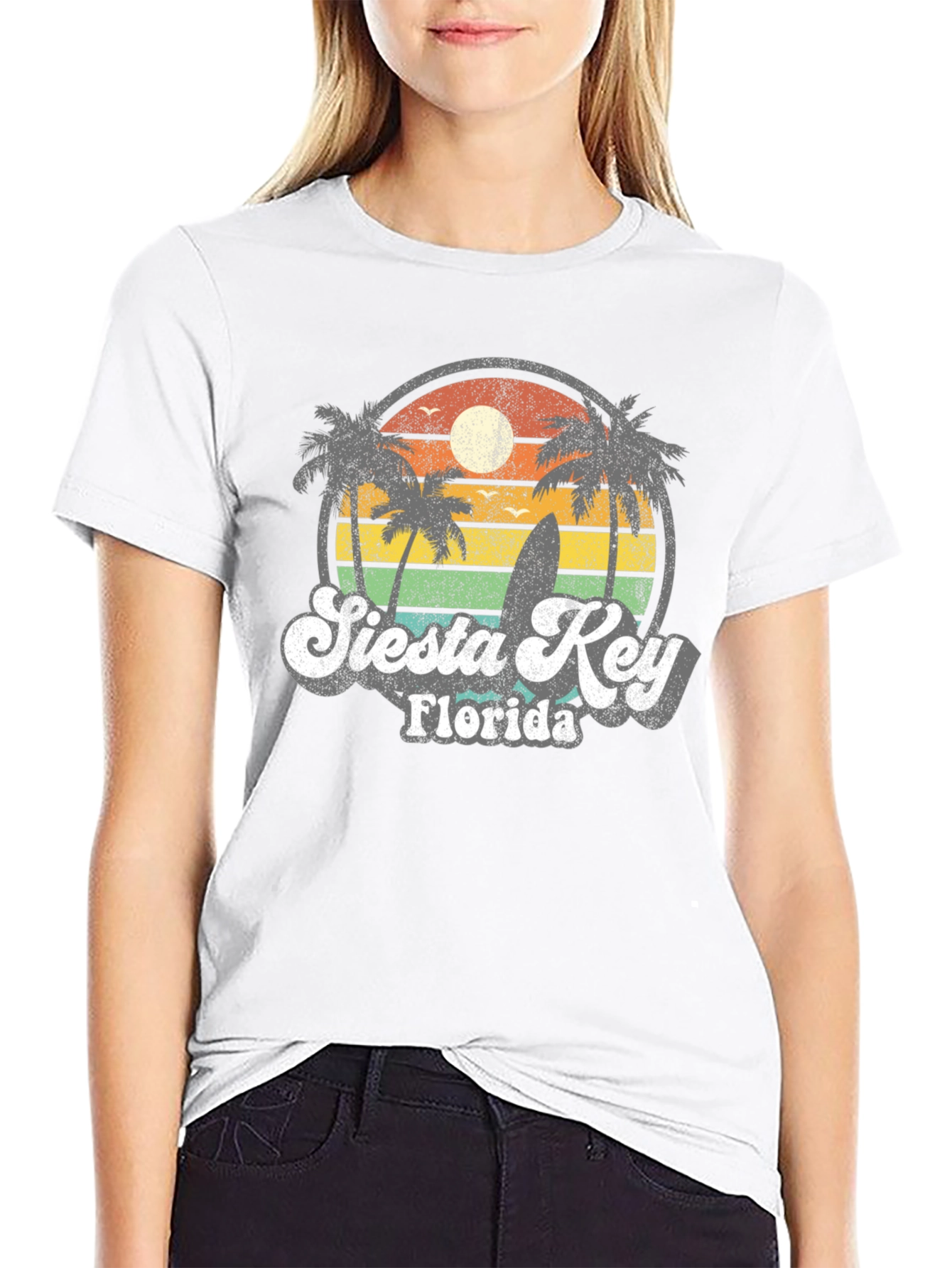 Retro Siesta Key Florida T-Shirt