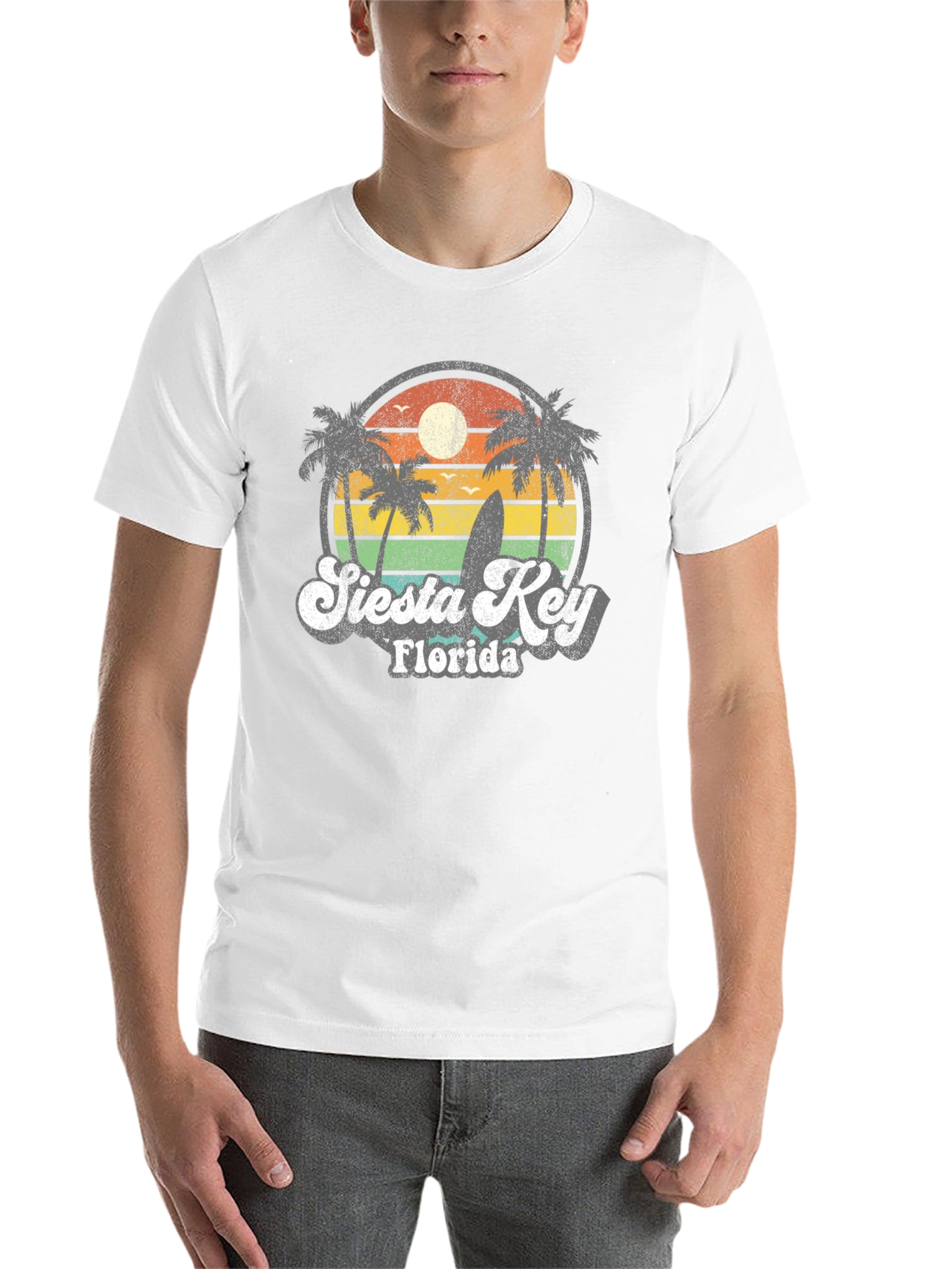 Retro Siesta Key Florida T-Shirt