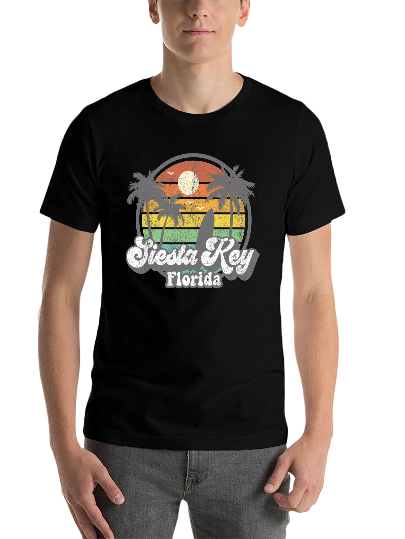 Retro Siesta Key Florida T-Shirt
