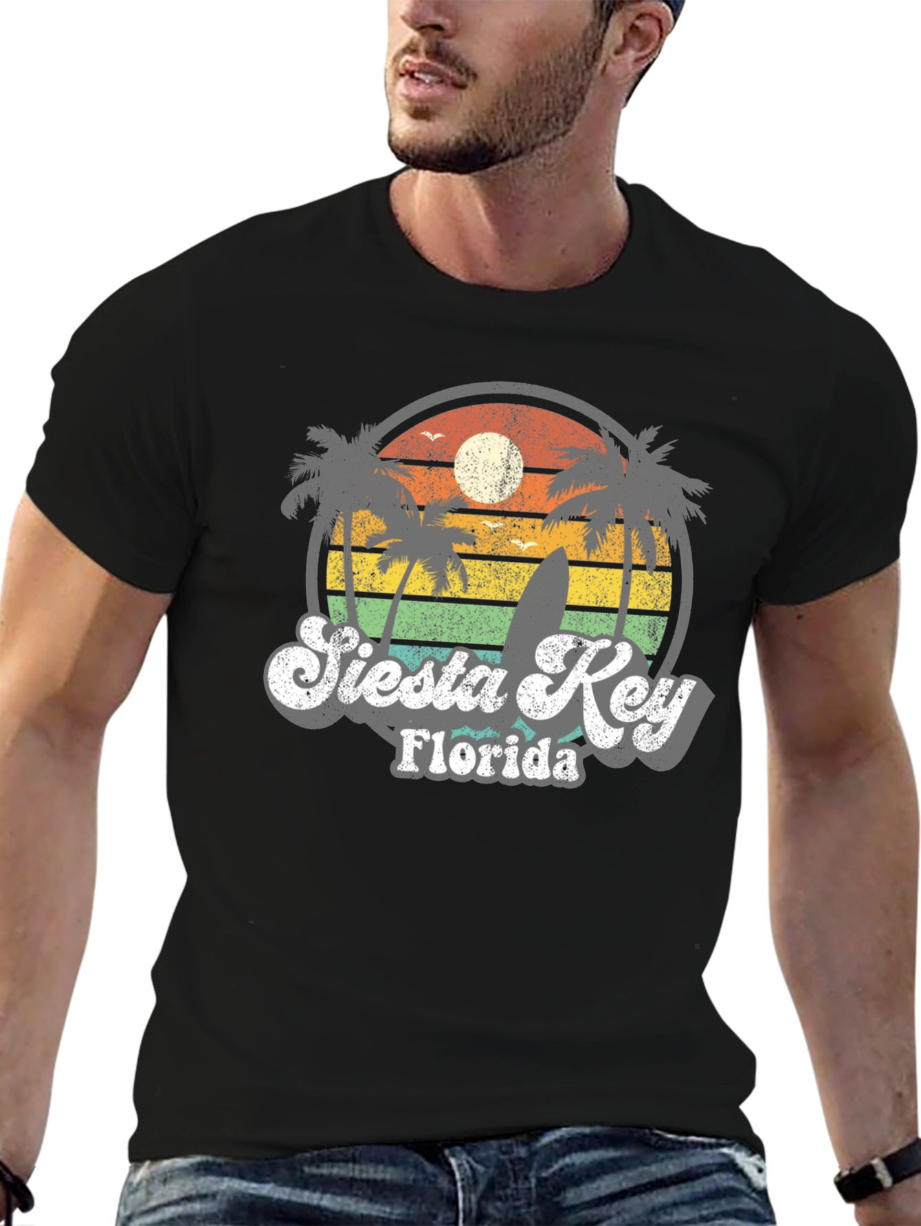Retro Siesta Key Florida T-Shirt