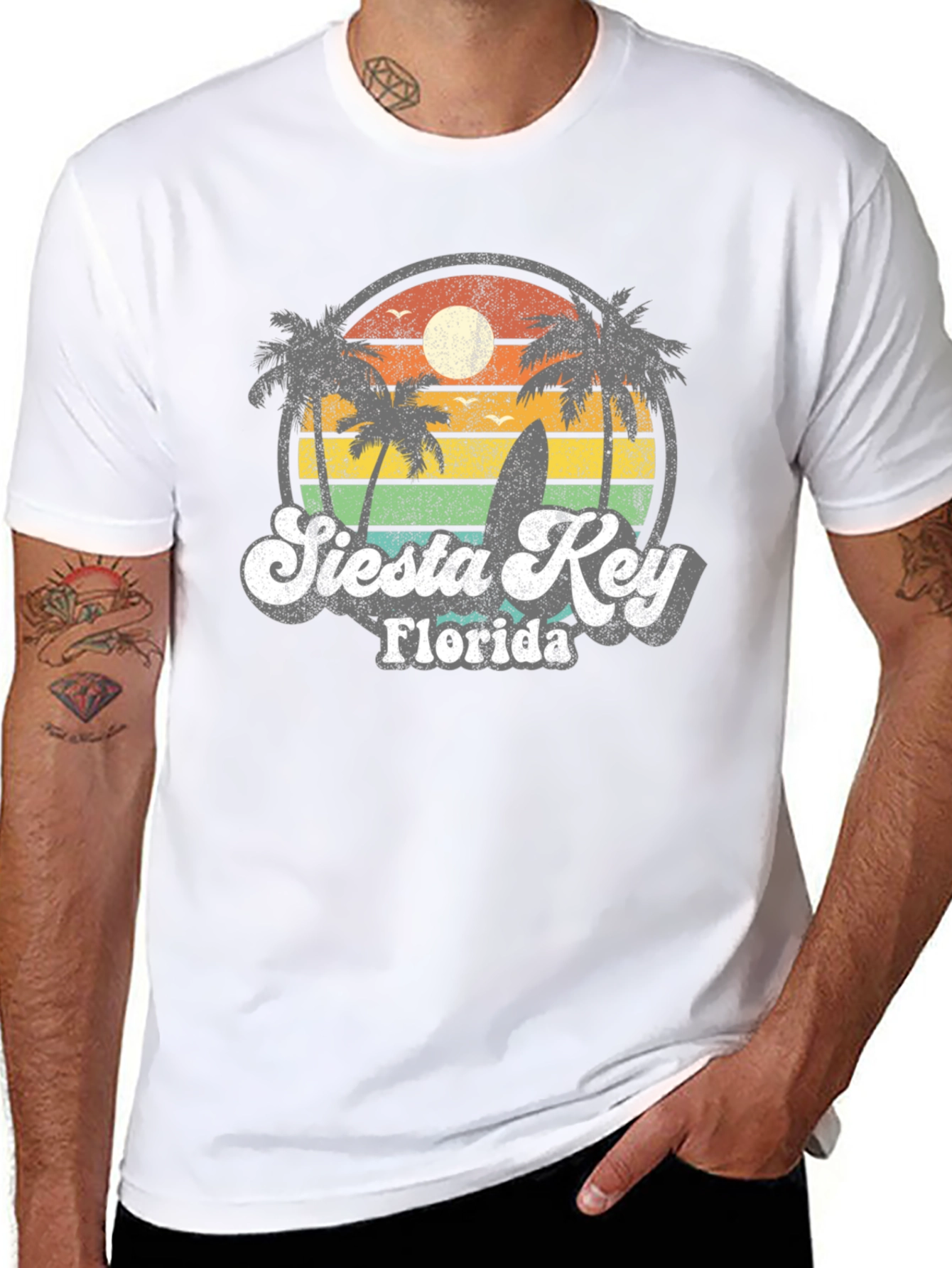 Retro Siesta Key Florida T-Shirt