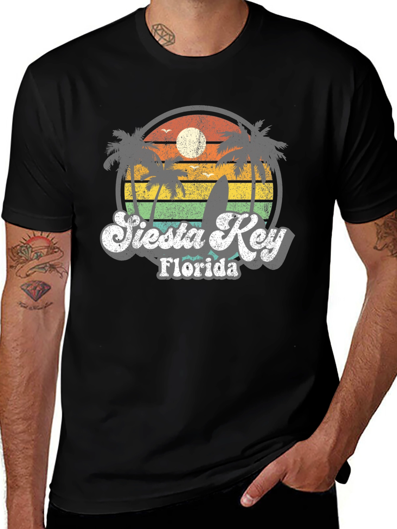 Retro Siesta Key Florida T-Shirt