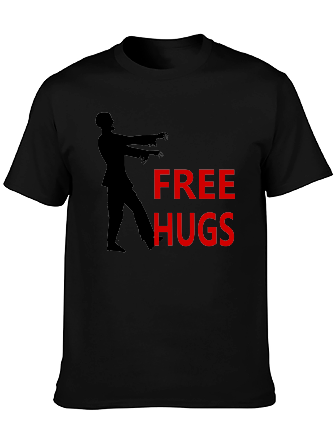 Free Hugs Zombie Graphic T-Shirt