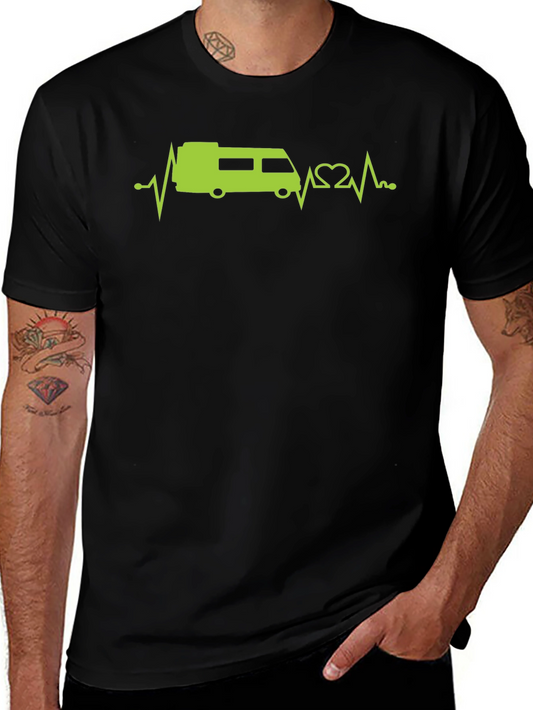 RV Heartbeat T-Shirt - Camping Life