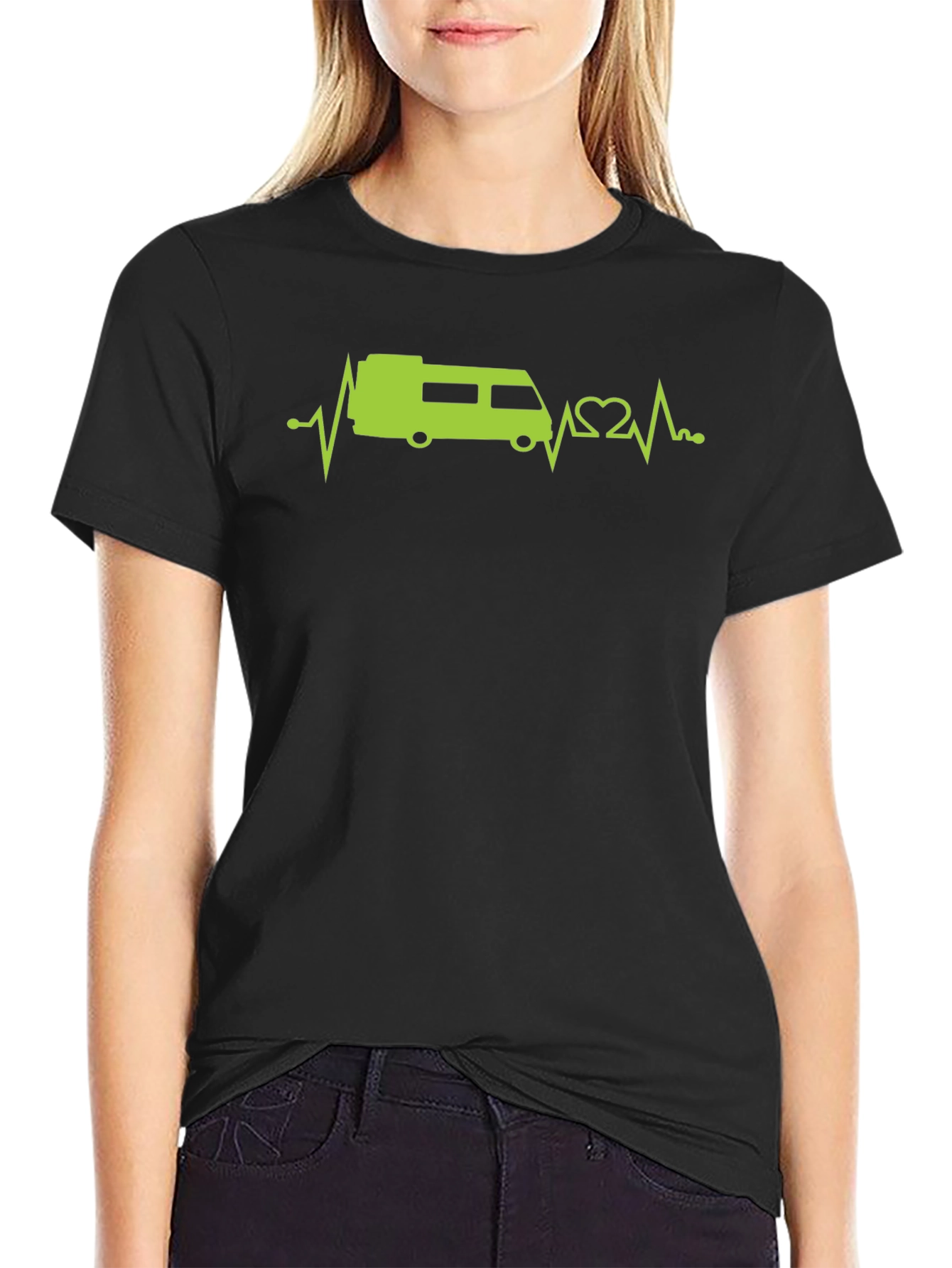 RV Heartbeat T-Shirt - Camping Life