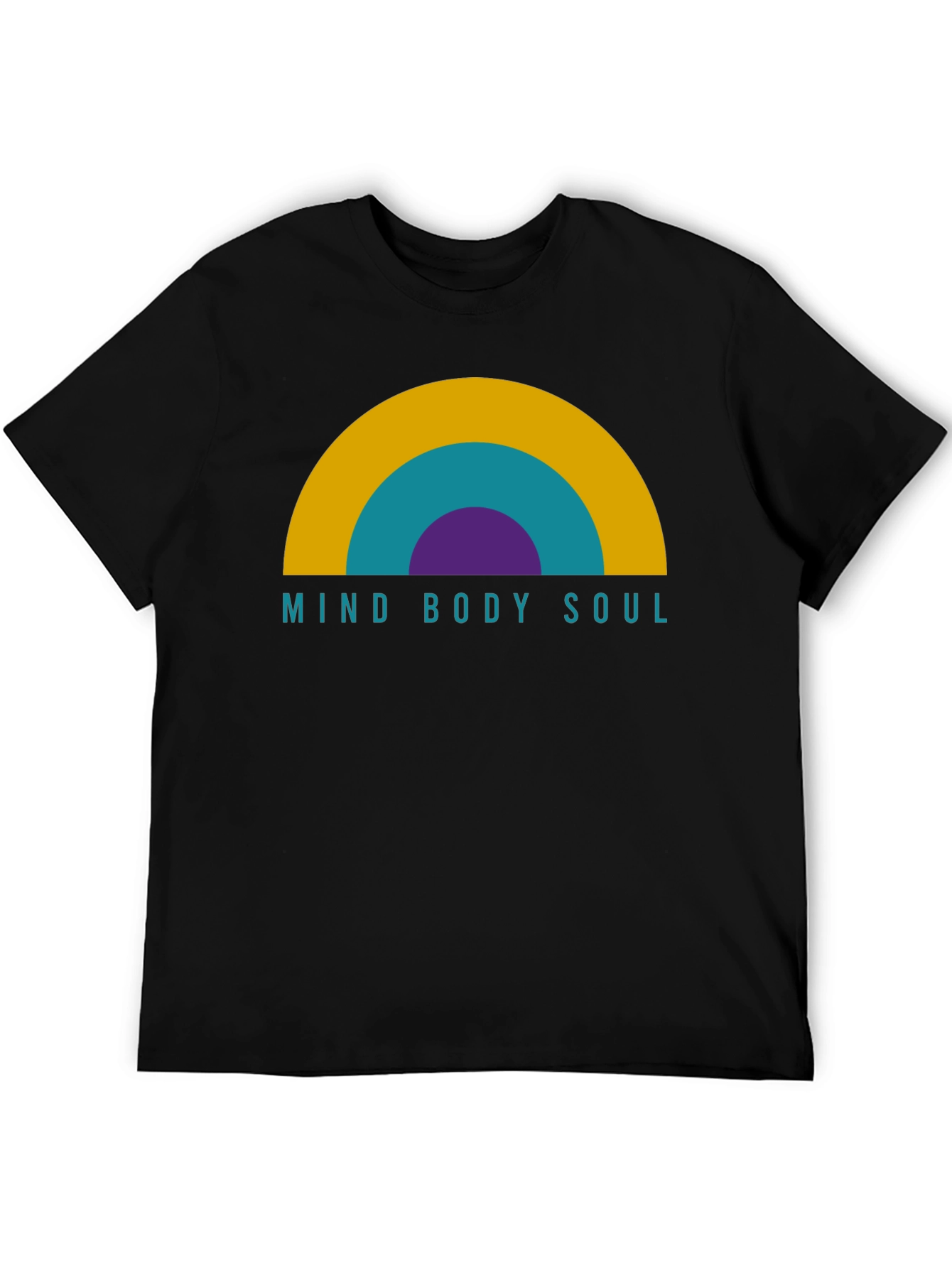 Mind Body Soul Graphic T-Shirt - Black