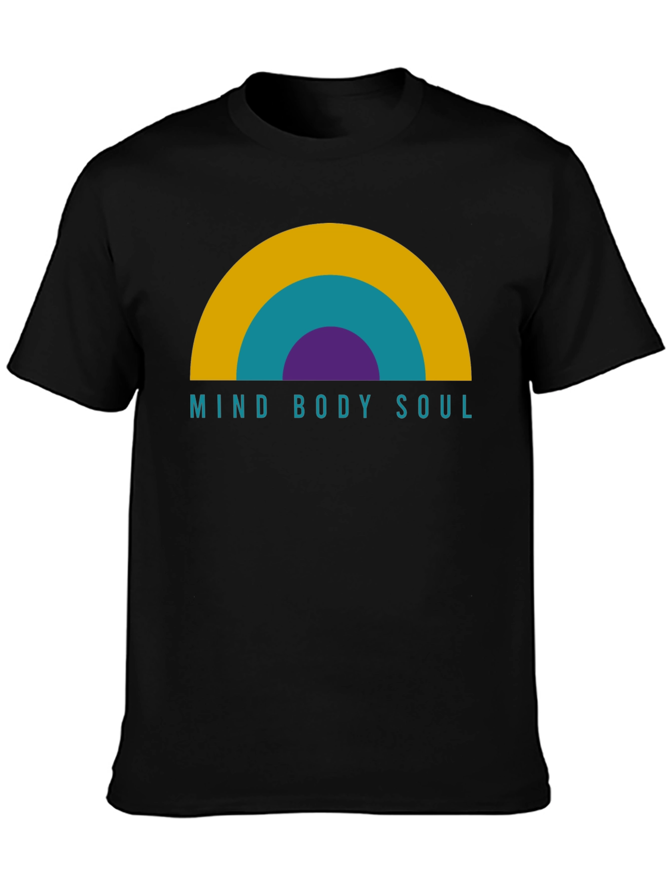 Mind Body Soul Graphic T-Shirt - Black