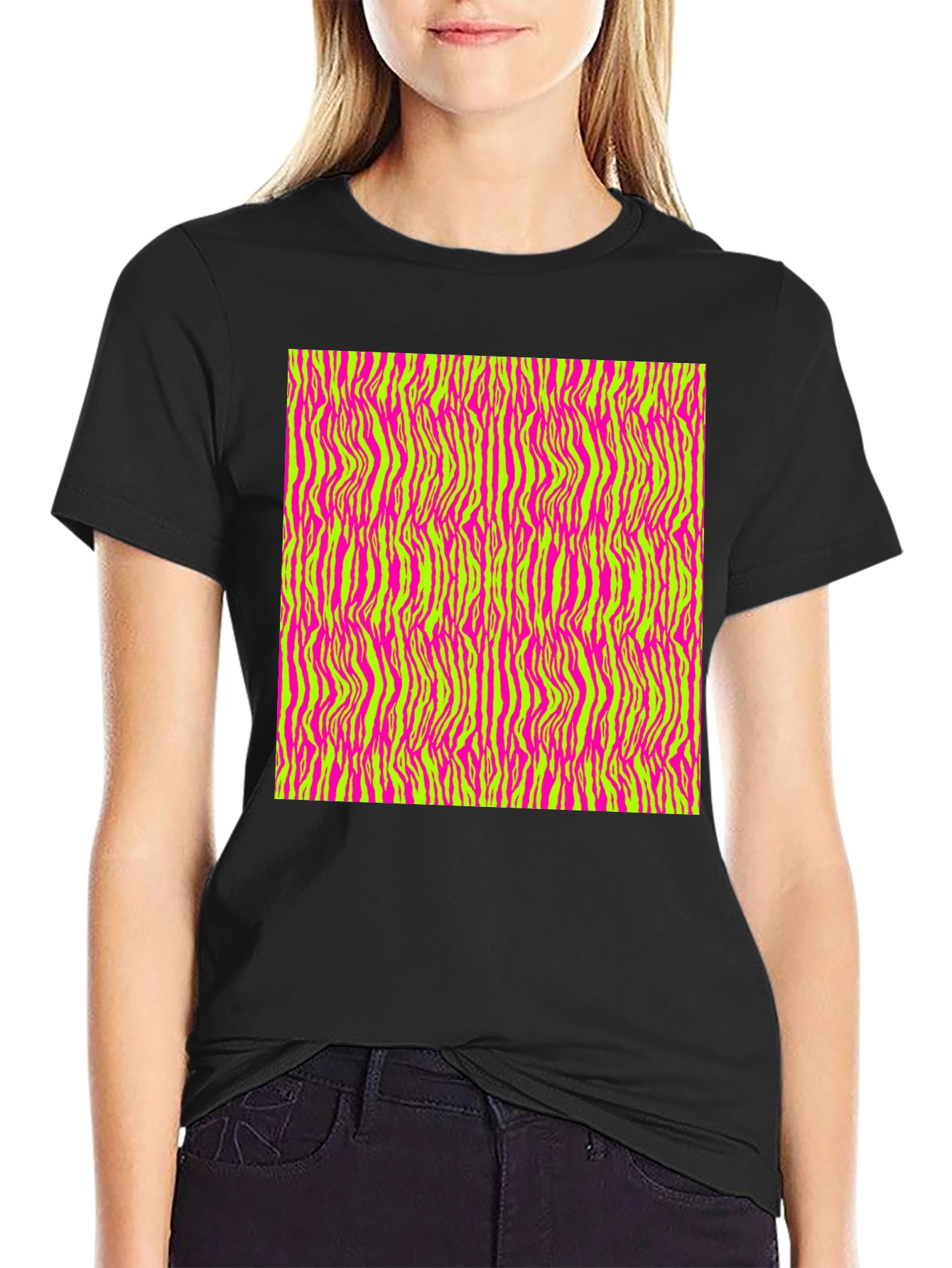Zebra Stripe Pattern T-Shirt
