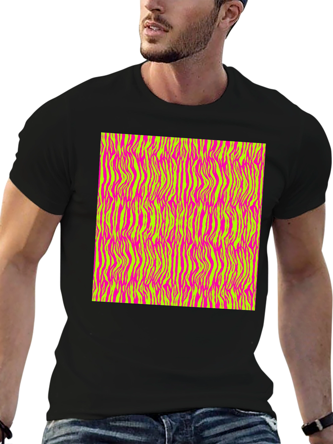 Zebra Stripe Pattern T-Shirt