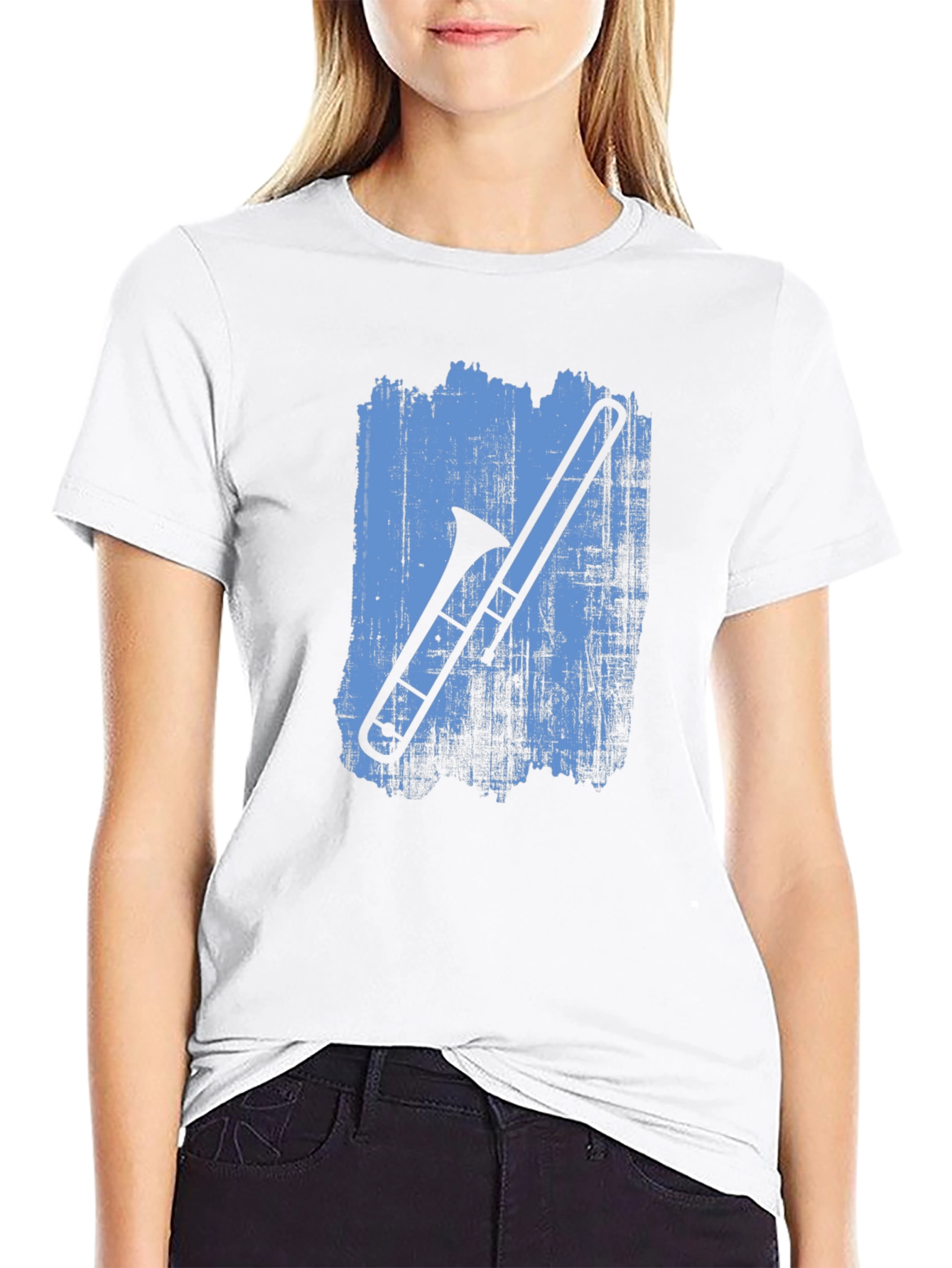 Trombone Graphic Black T-Shirt