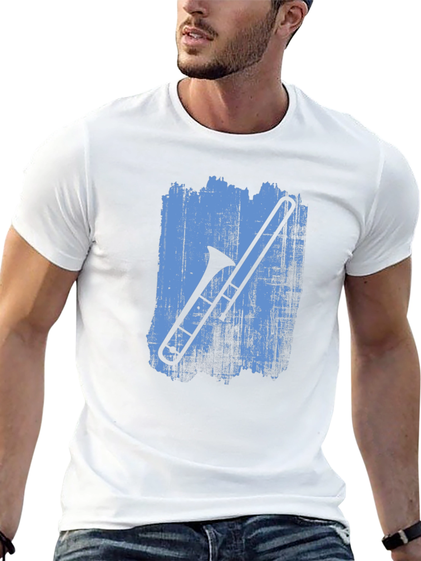 Trombone Graphic Black T-Shirt