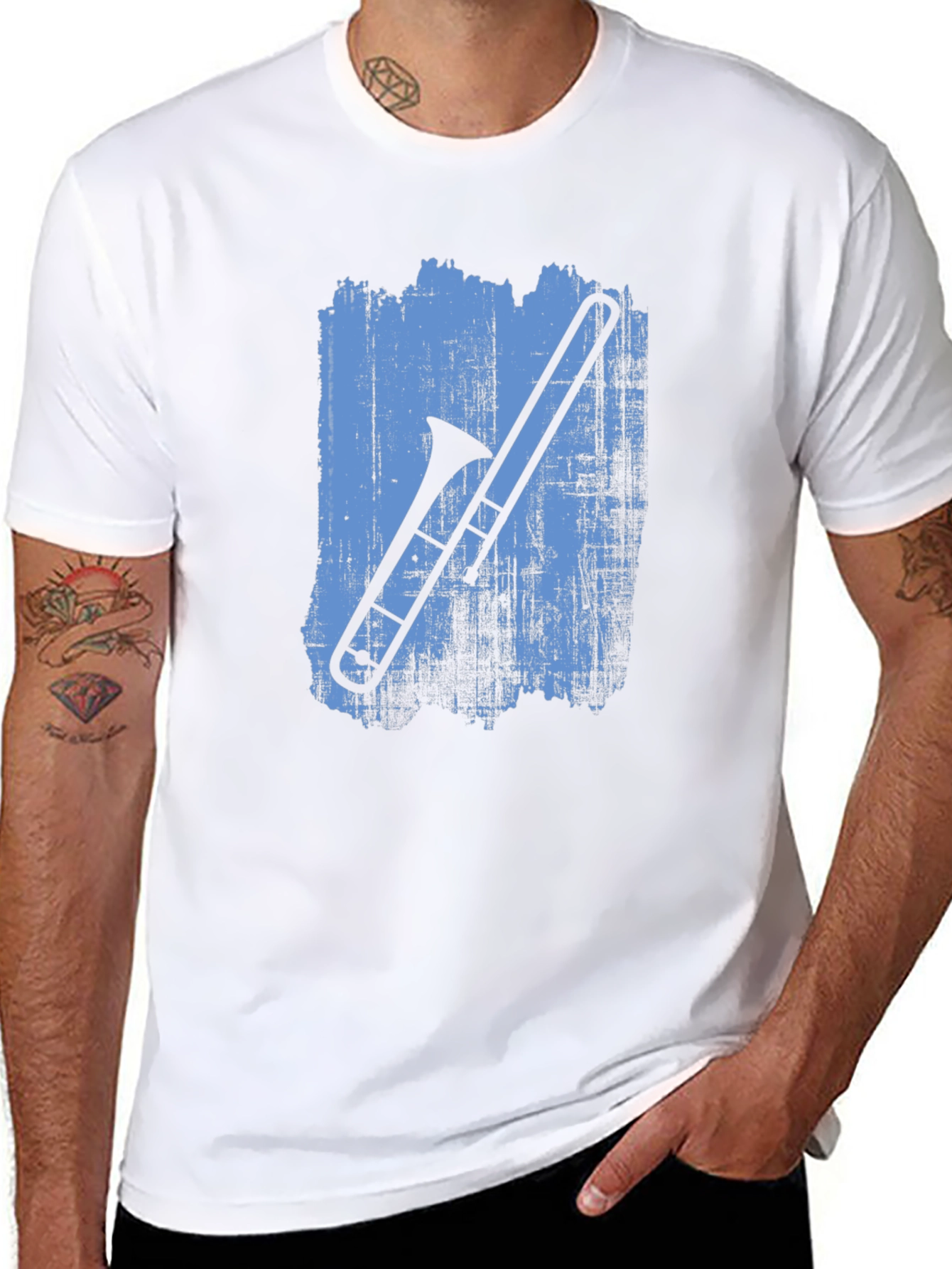 Trombone Graphic Black T-Shirt