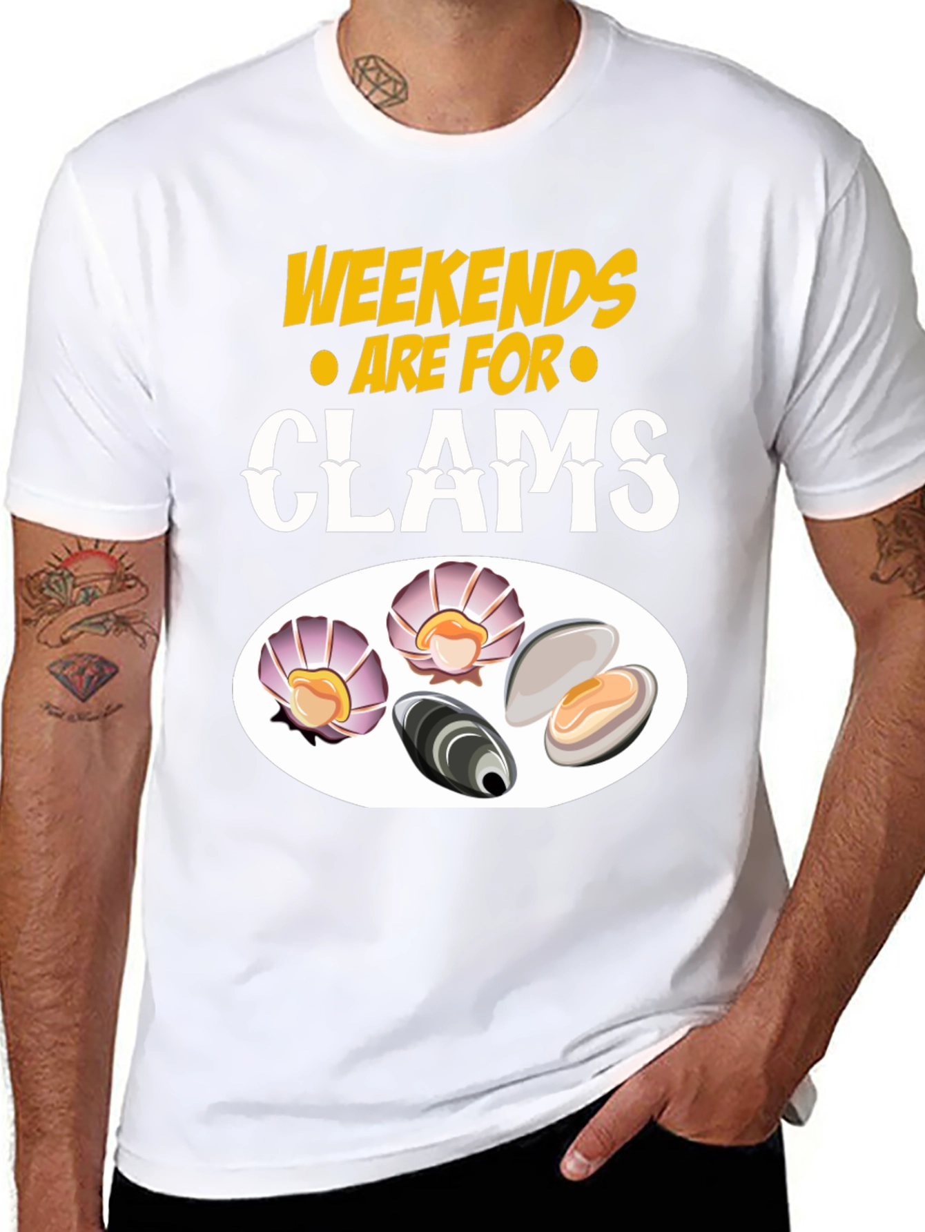 Weekends are for Clams Graphic T-Shirt