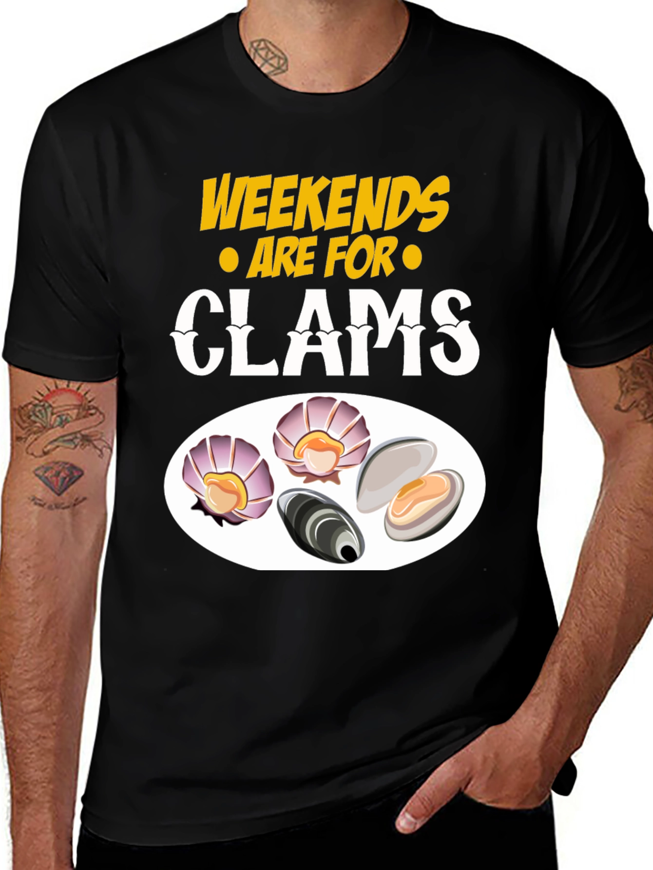 Weekends are for Clams Graphic T-Shirt