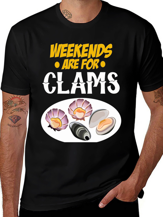 Weekends are for Clams Graphic T-Shirt
