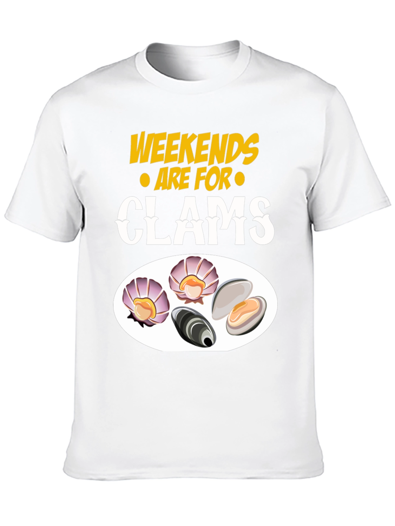 Weekends are for Clams Graphic T-Shirt