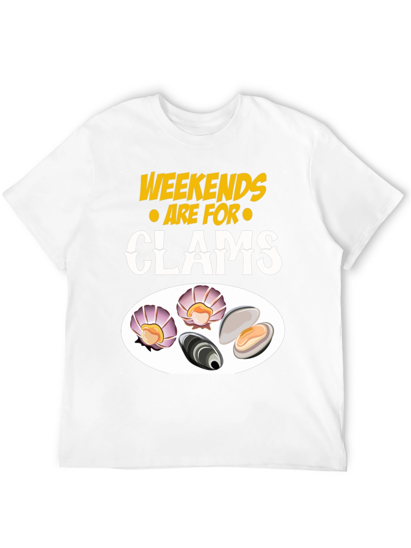 Weekends are for Clams Graphic T-Shirt