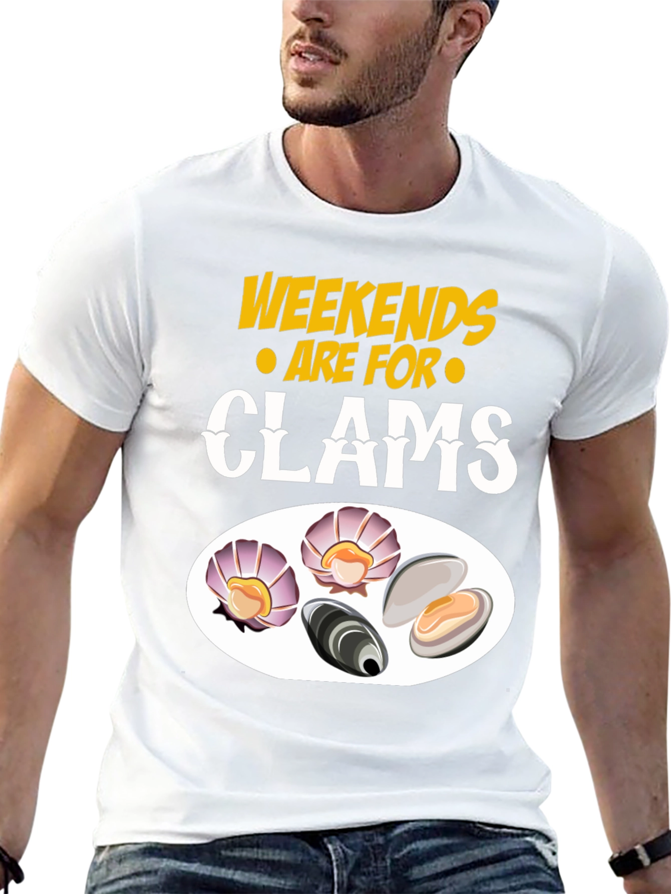 Weekends are for Clams Graphic T-Shirt