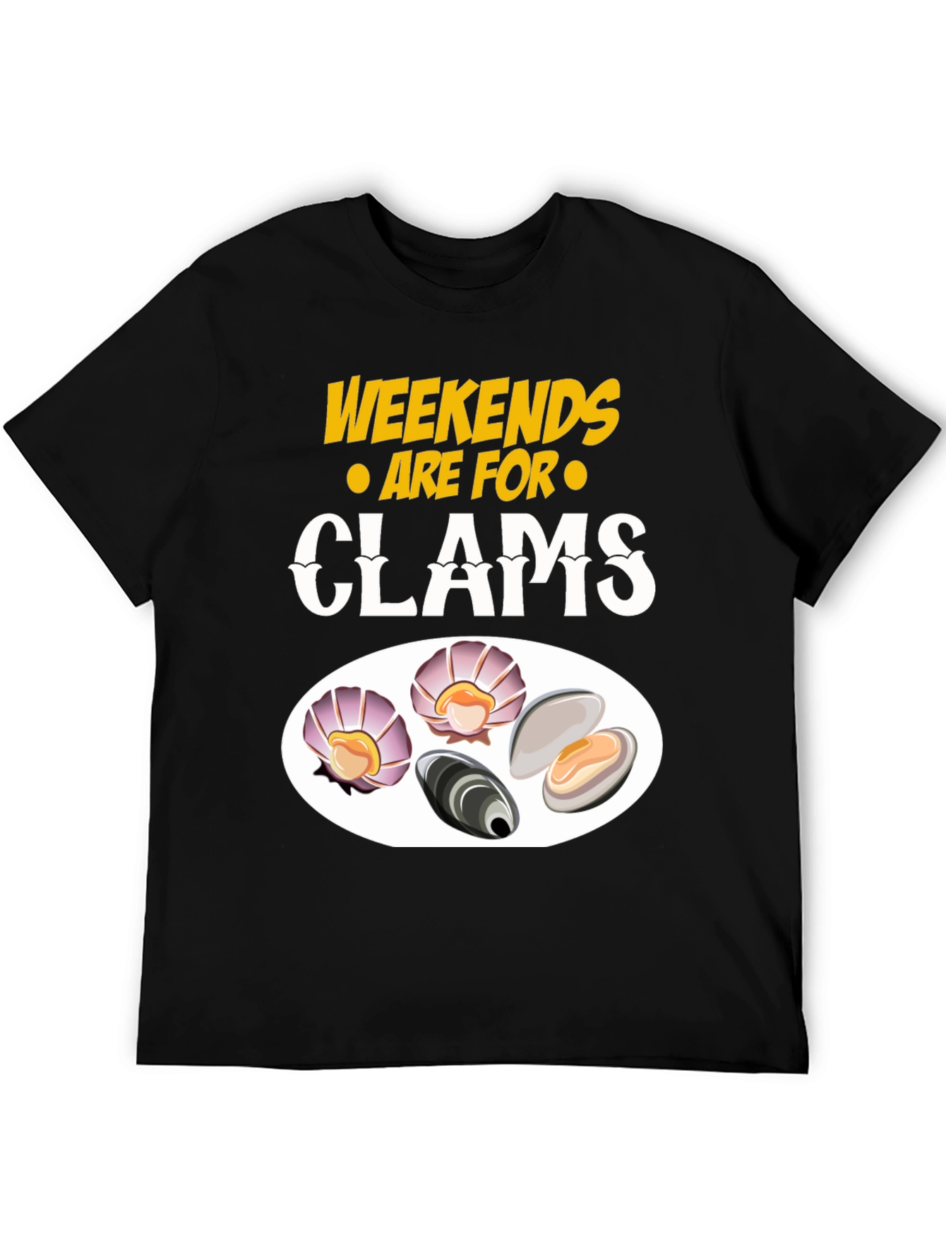 Weekends are for Clams Graphic T-Shirt