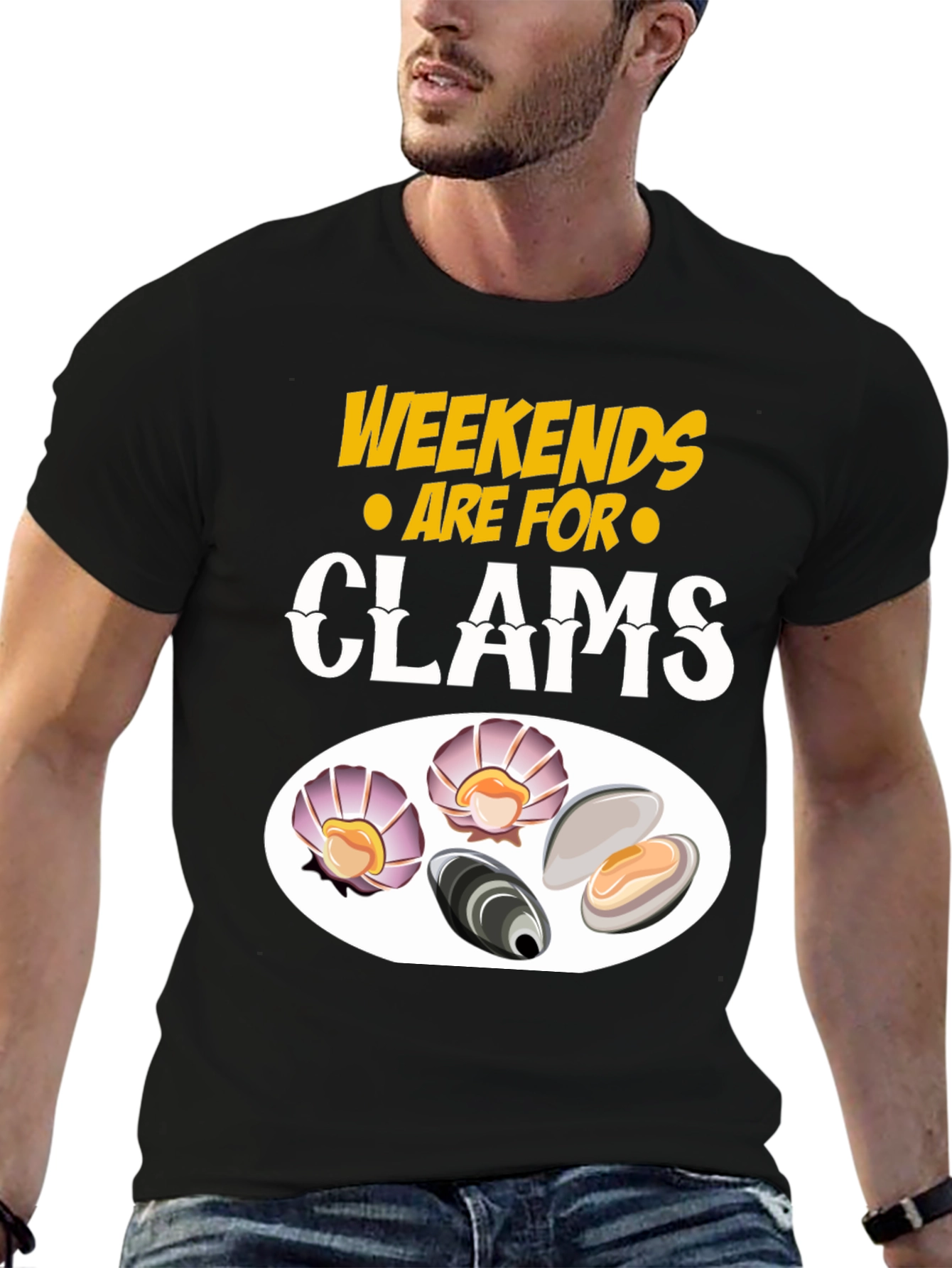Weekends are for Clams Graphic T-Shirt