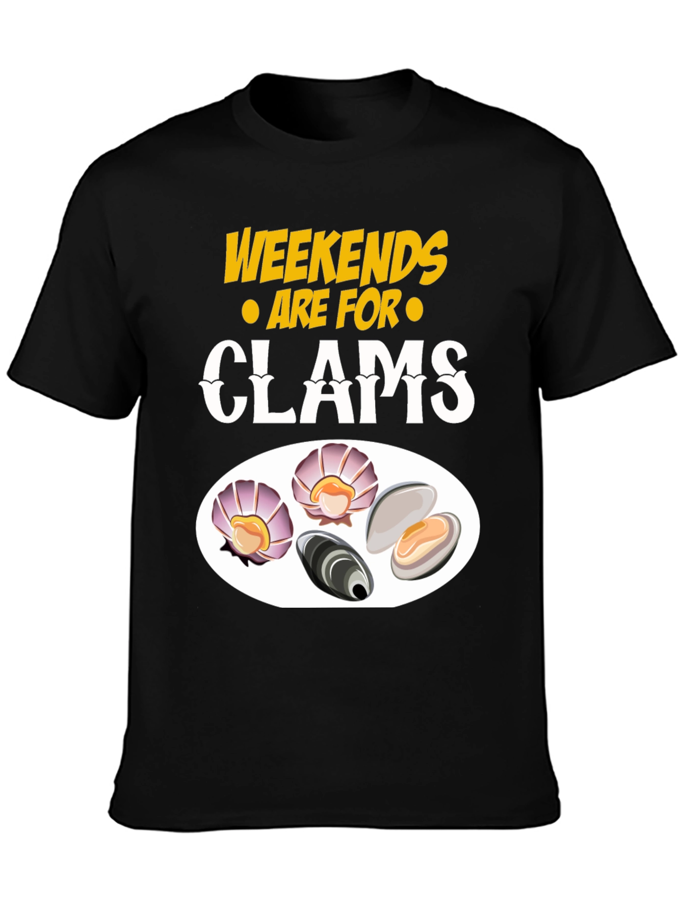 Weekends are for Clams Graphic T-Shirt
