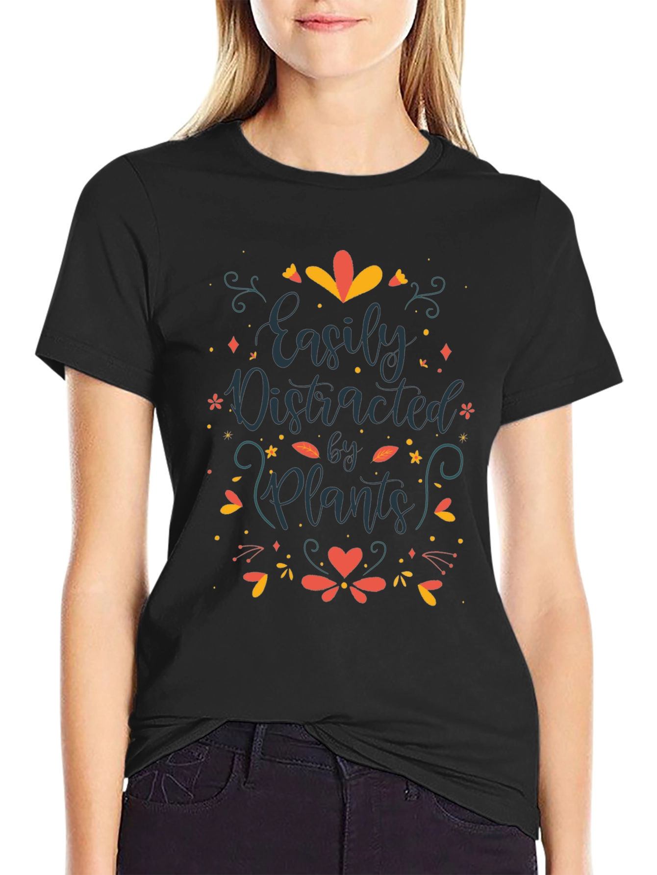 Easily Distracted by Plants Graphic T-Shirt