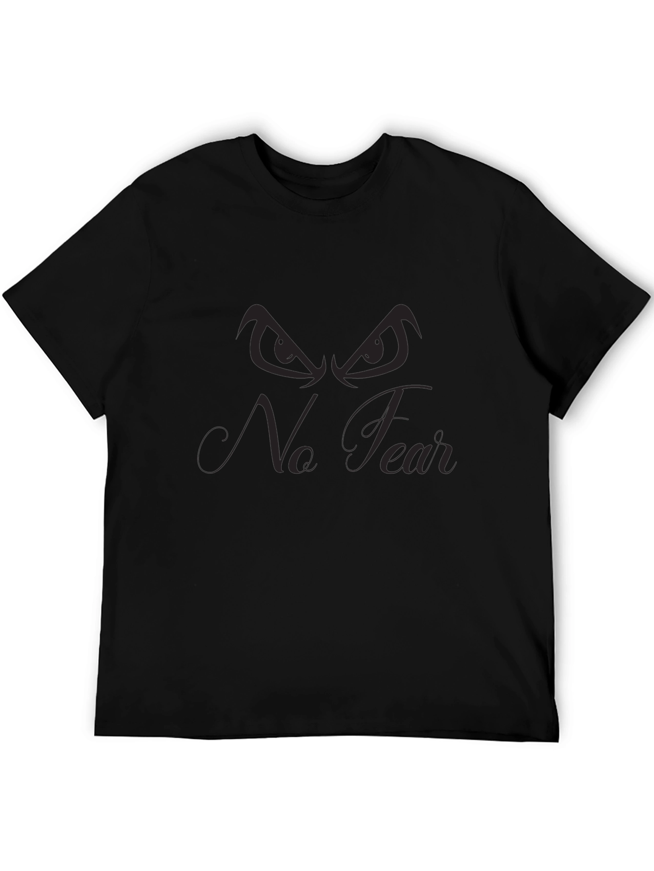 No Fear Graphic Print Black T-Shirt