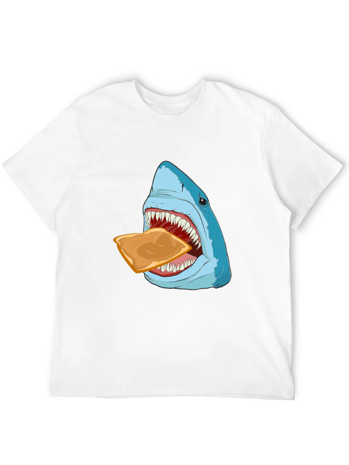 Shark Eating Toast Graphic Tee