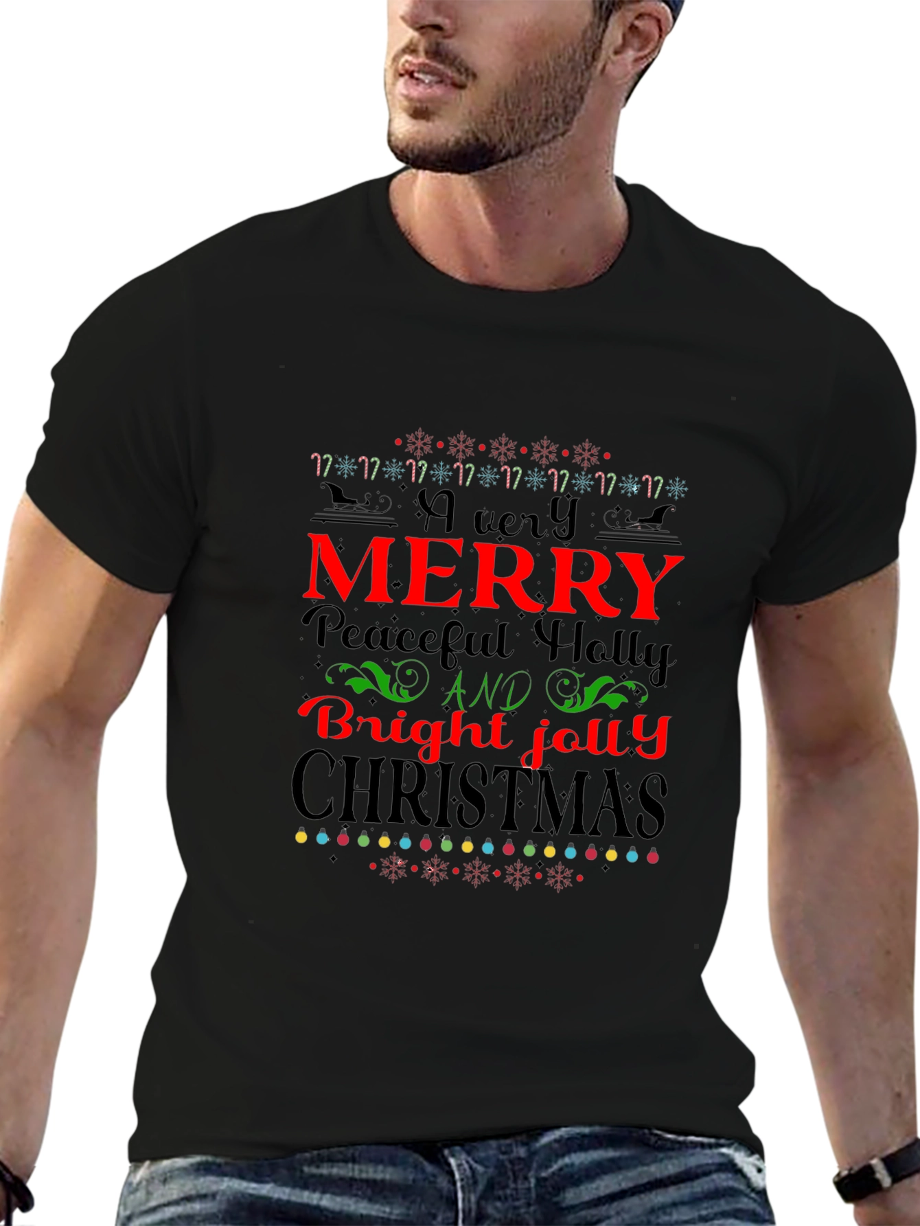Festive Christmas Graphic T-Shirt for Holiday Cheer