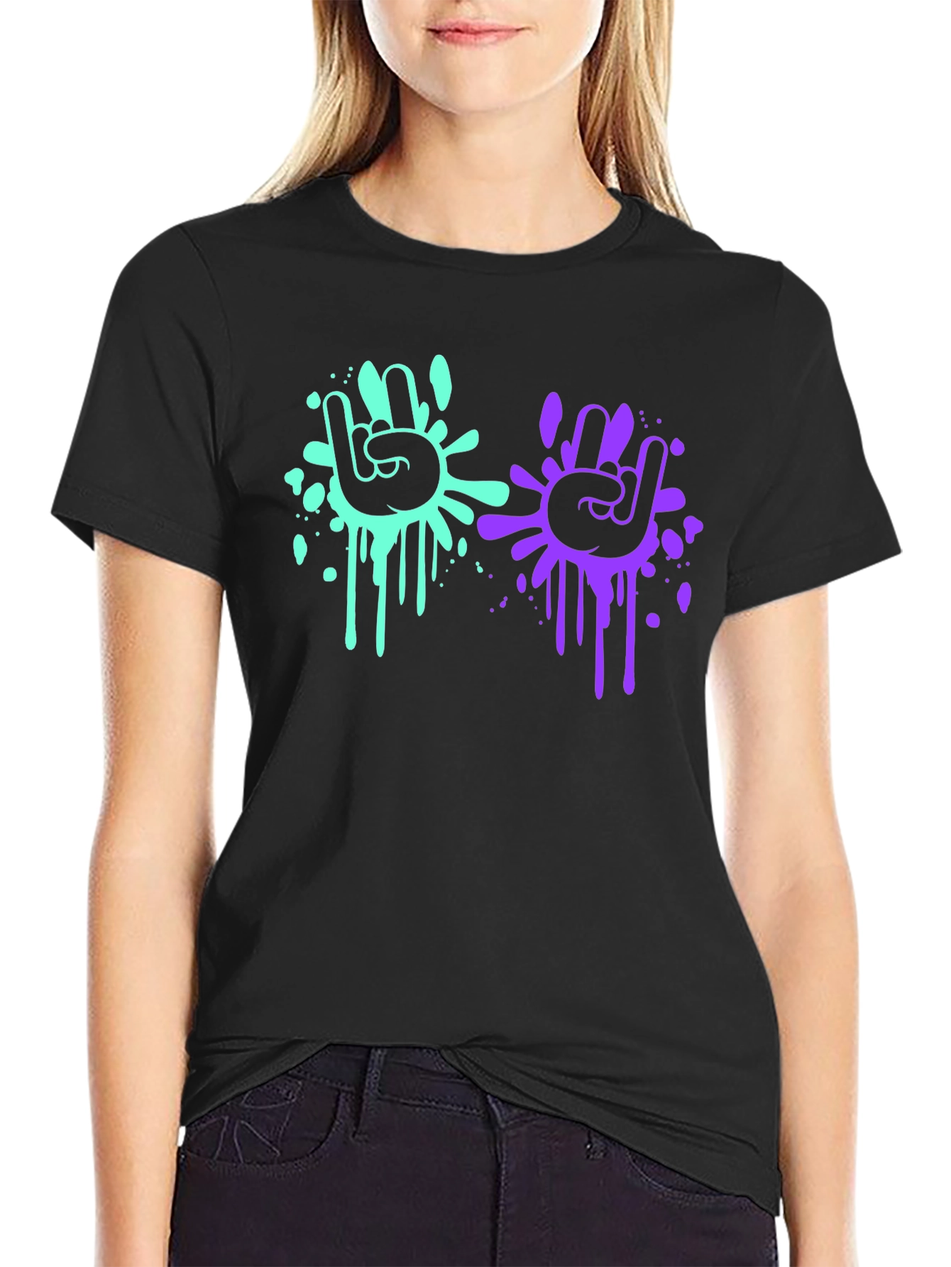 Rock On Graphic T-Shirt - Black