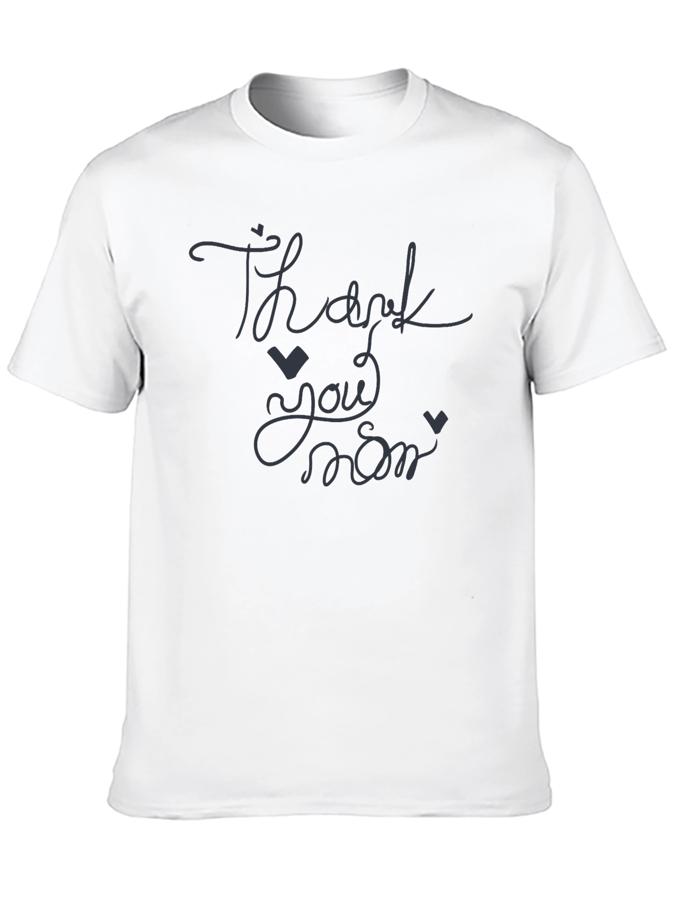 Thank You Mom Black T-Shirt